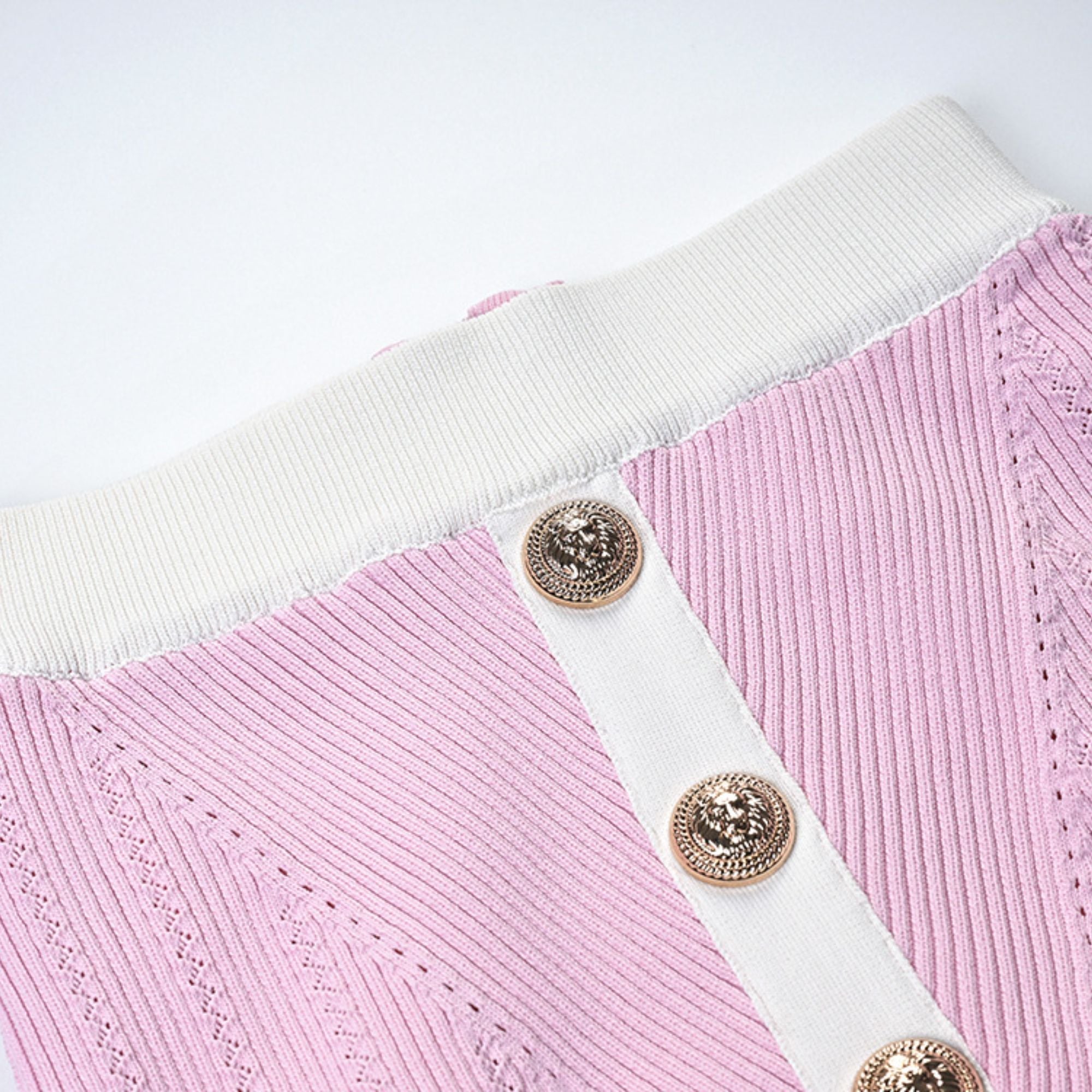 Éliane contrast-trim jacket & skirt matching set (Final Sale-US Only)
