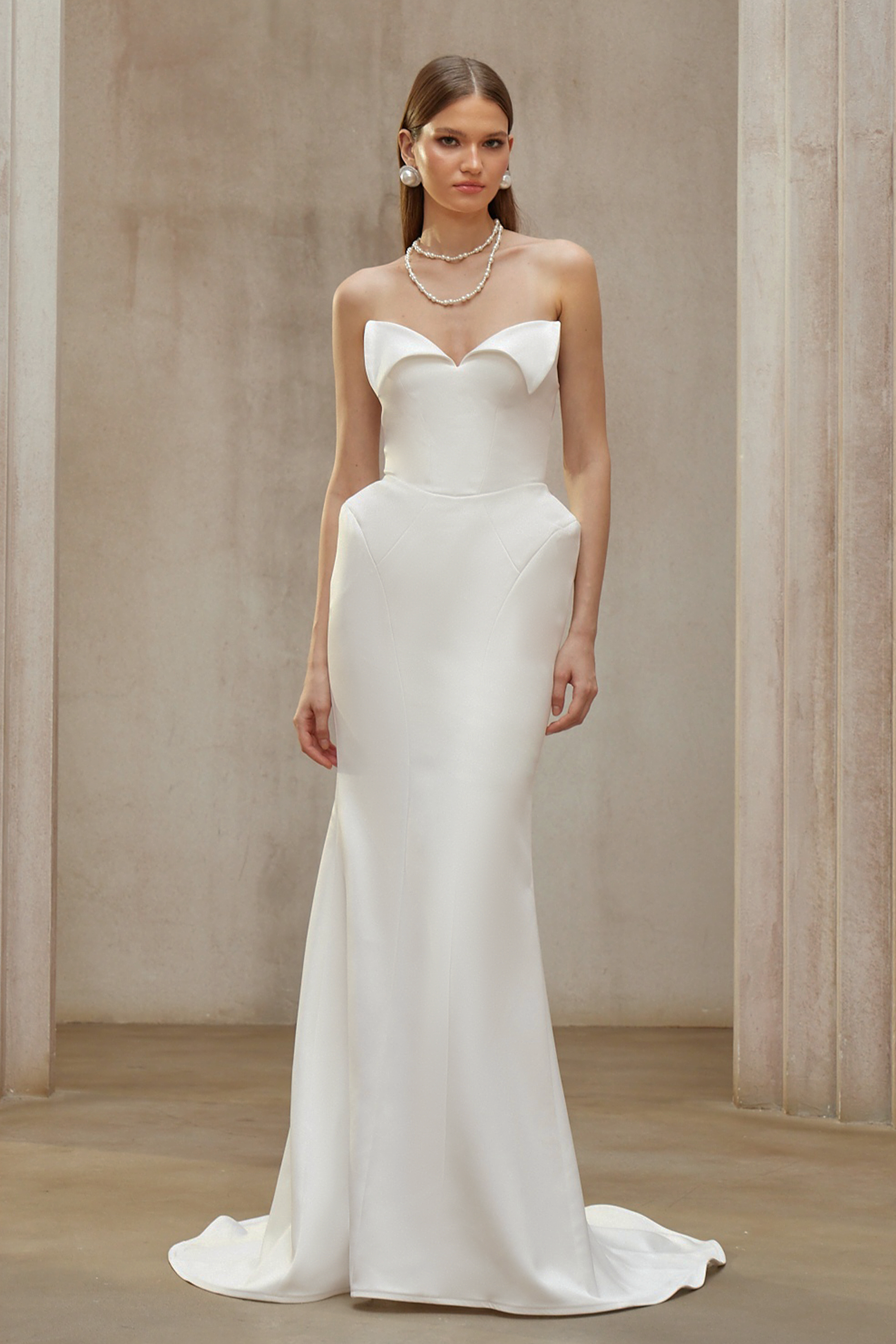 Alba White Barrel Waist Corset Maxi Dress (Final Sale-US Only)
