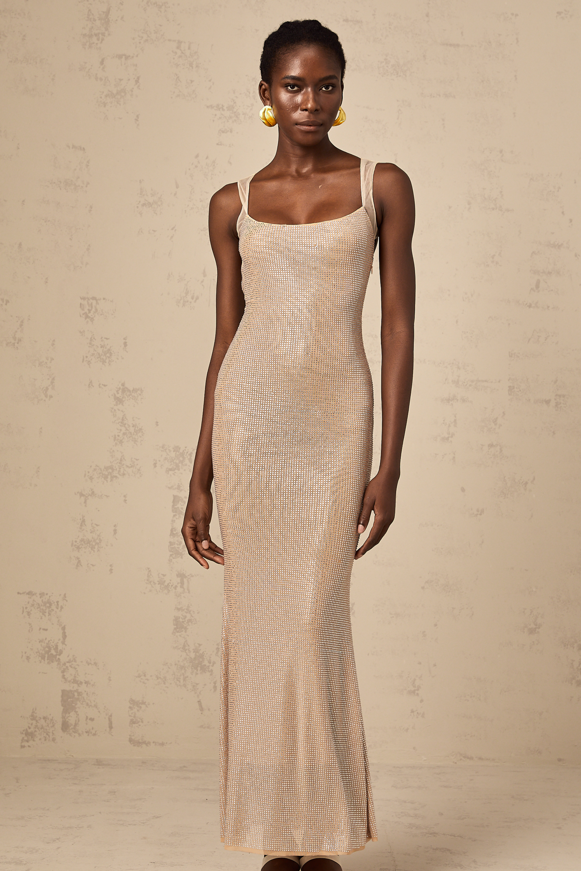 Sophie crystal-embellished open-back maxi dress (Final Sale-US Only)