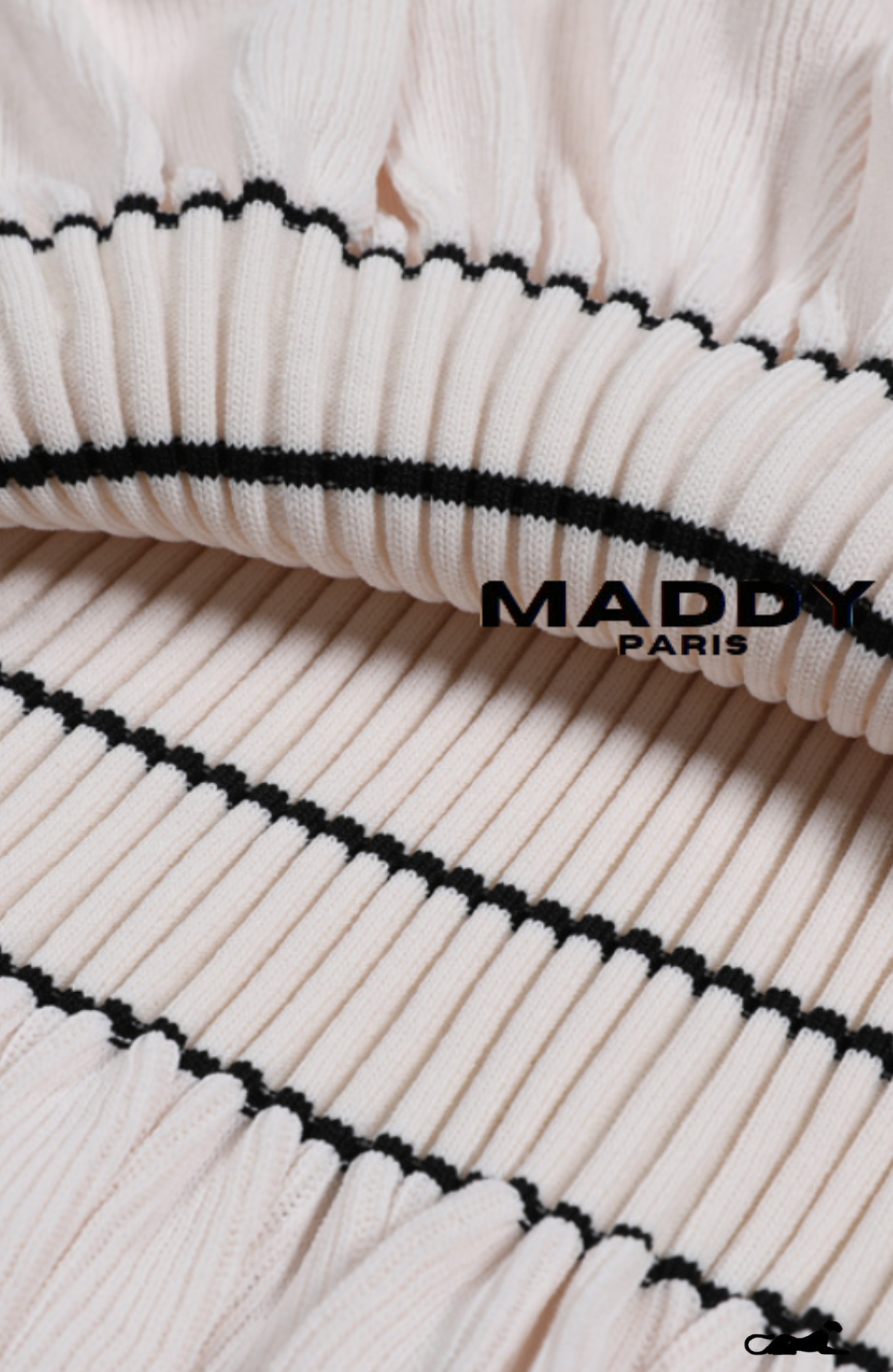 SANDRO ELINE KNIT MIDI DRESS - WHITE