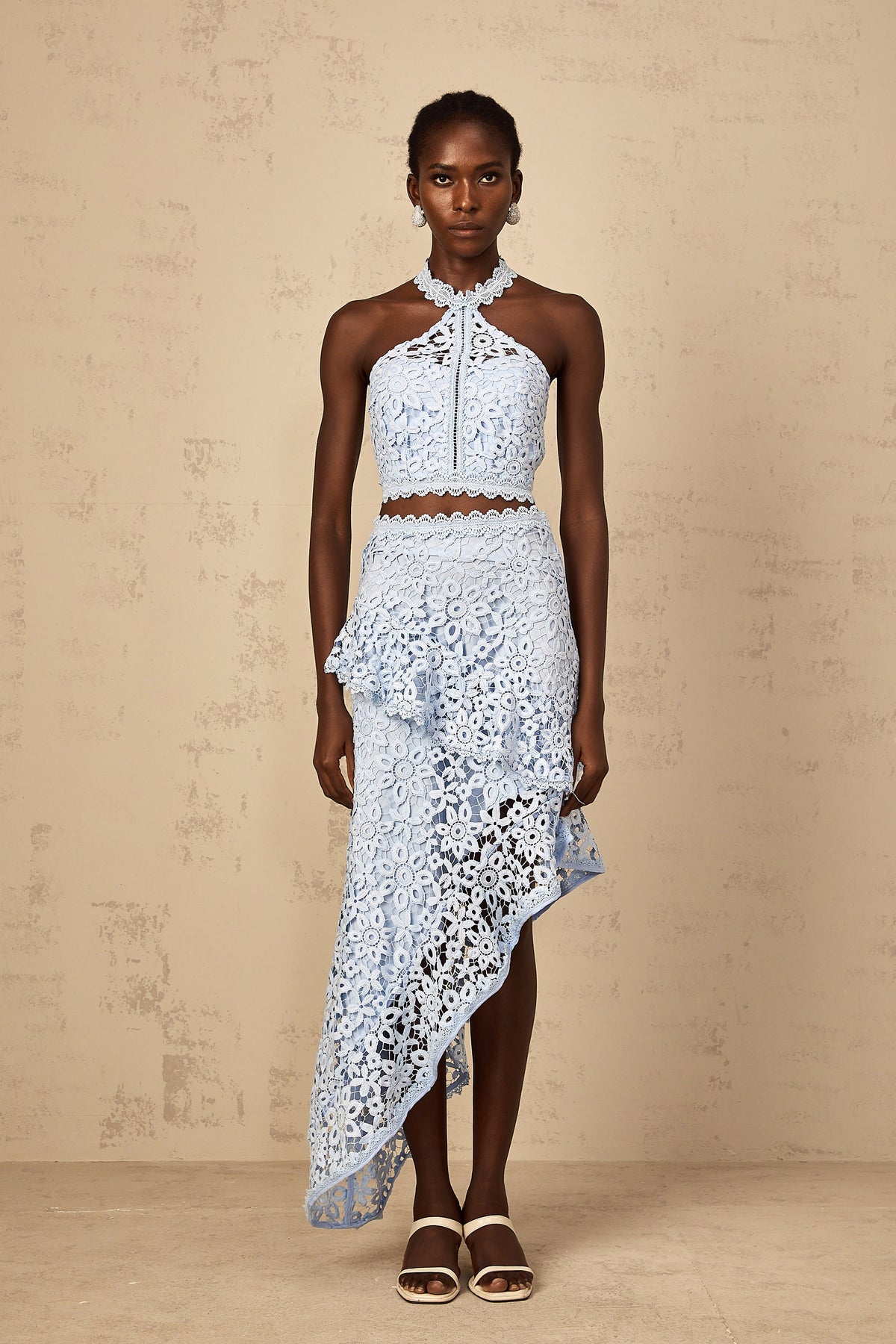 Bruyère Blue Corded Lace Matching Set (Final Sale-US Only)