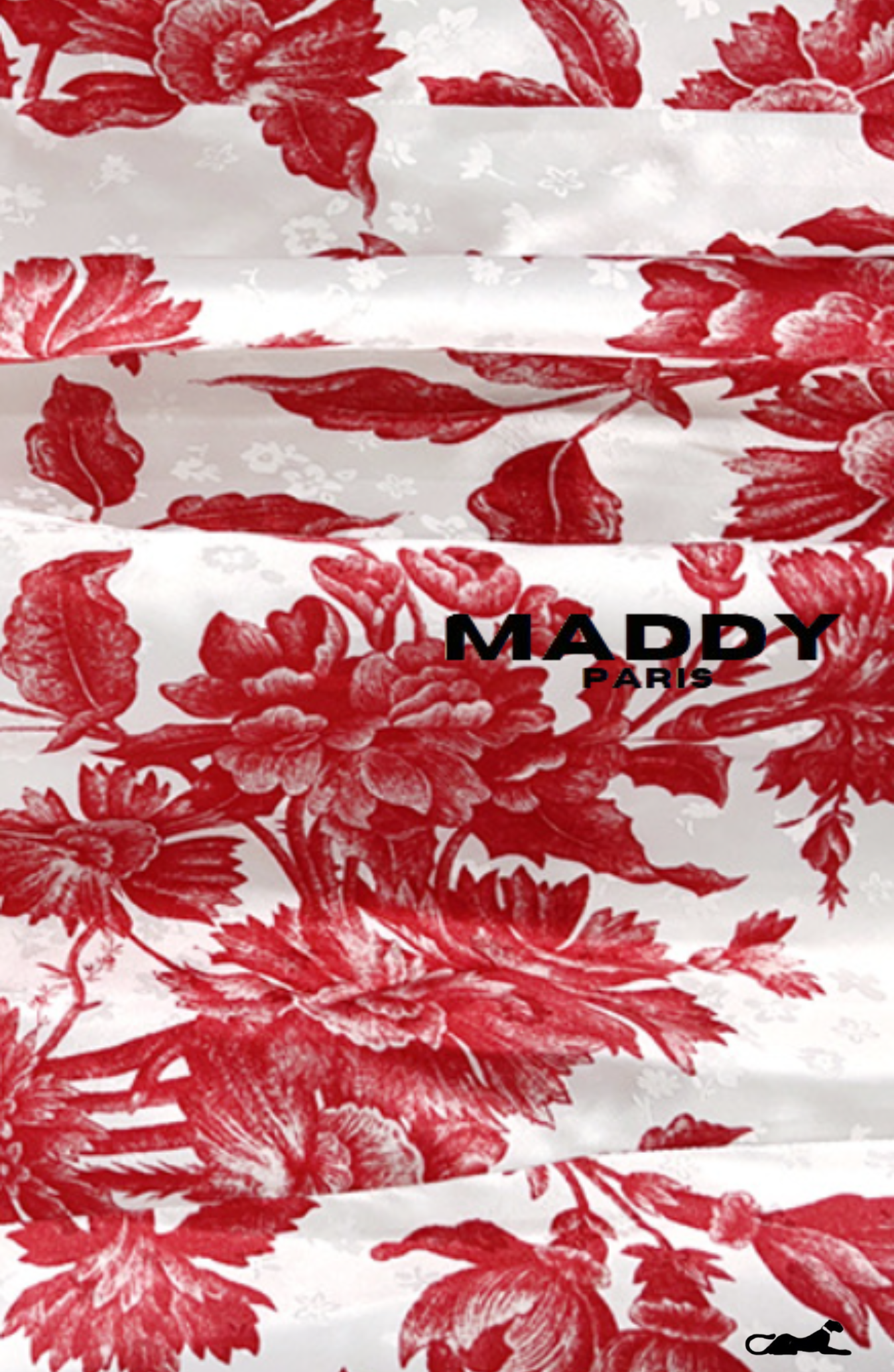 SANDRO JOSEPHINA FLORAL-PRINT MIDI DRESS IN VISCOSE  - RED