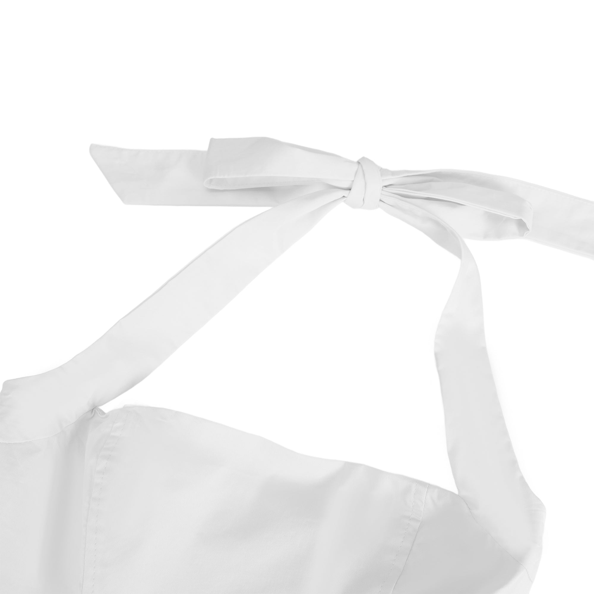Eponine White Layered Flared Hem Midi Dress (Final Sale-US Only)