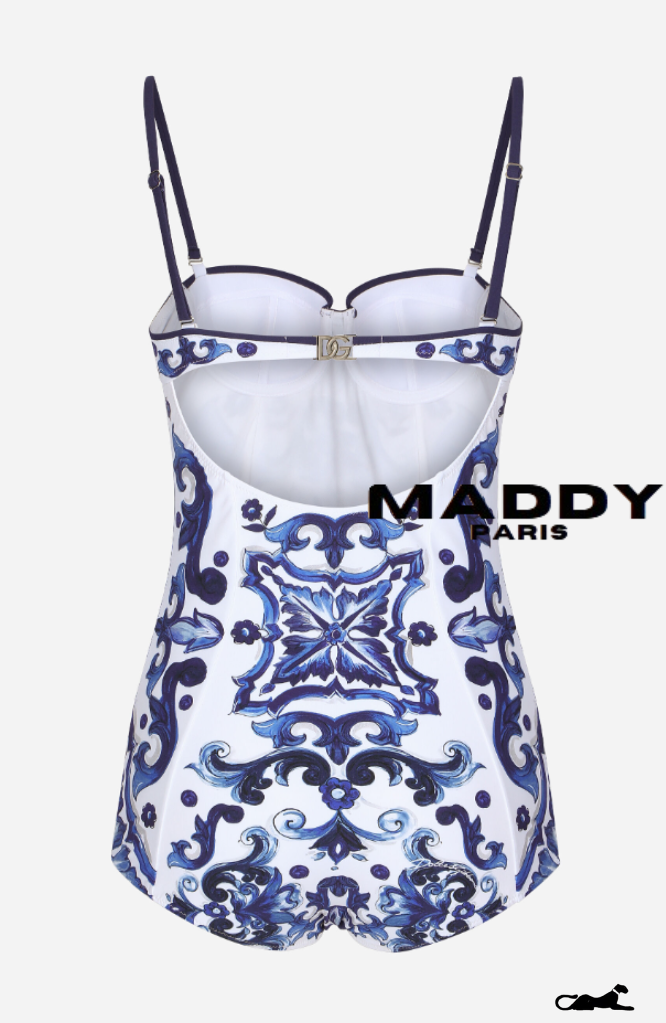 MAJOLICA ONE-PIECE SWIMSUIT – BLUE