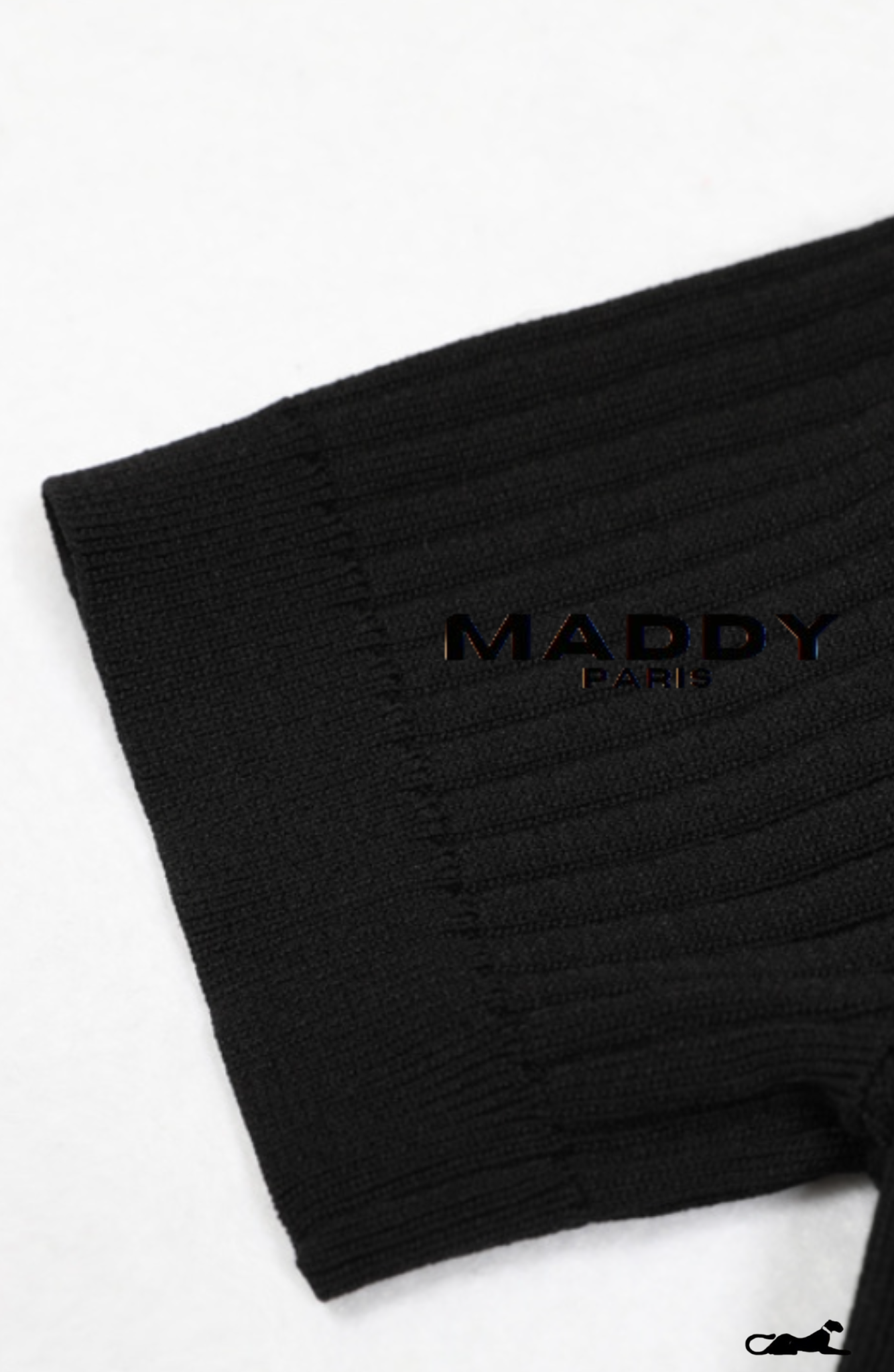 MADDY PARIS KNIT MAXI DRESS WITH STUDS- BLACK