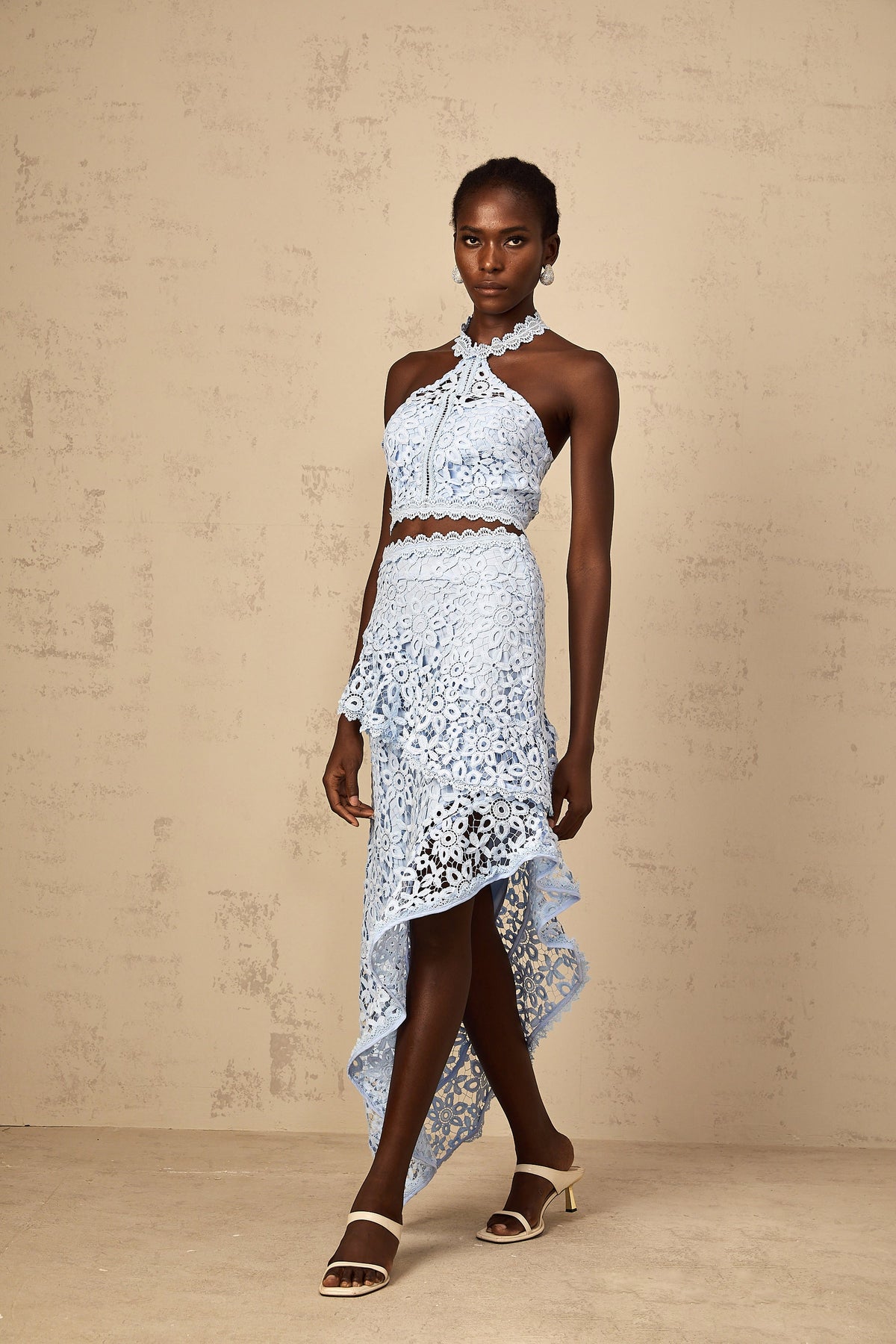 Bruyère Blue Corded Lace Matching Set (Final Sale-US Only)