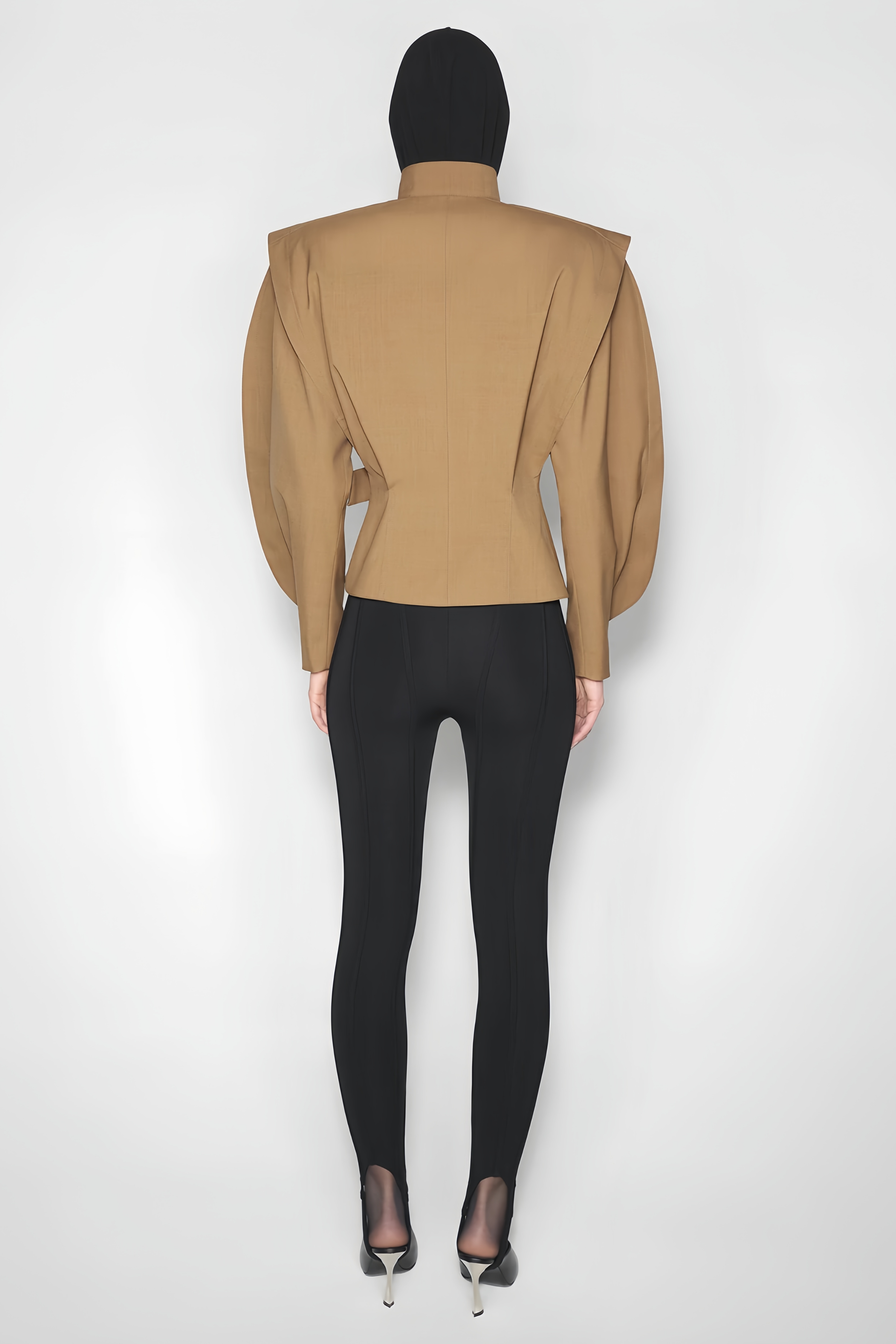 Mavis Brown Wrap Structured Jacket