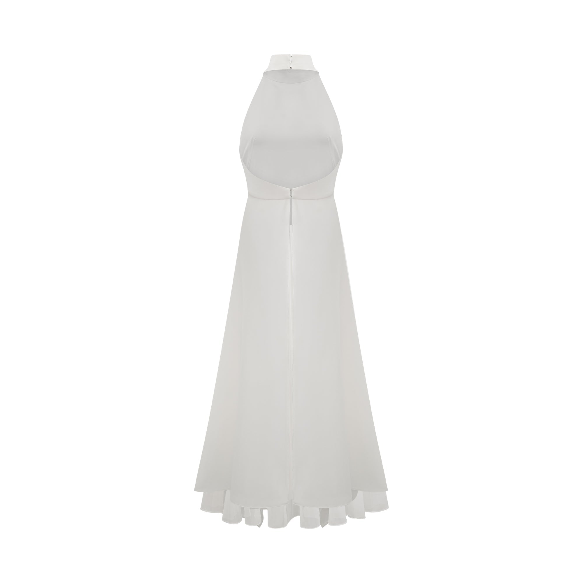 Inés halterneck layered long dress (US Only)