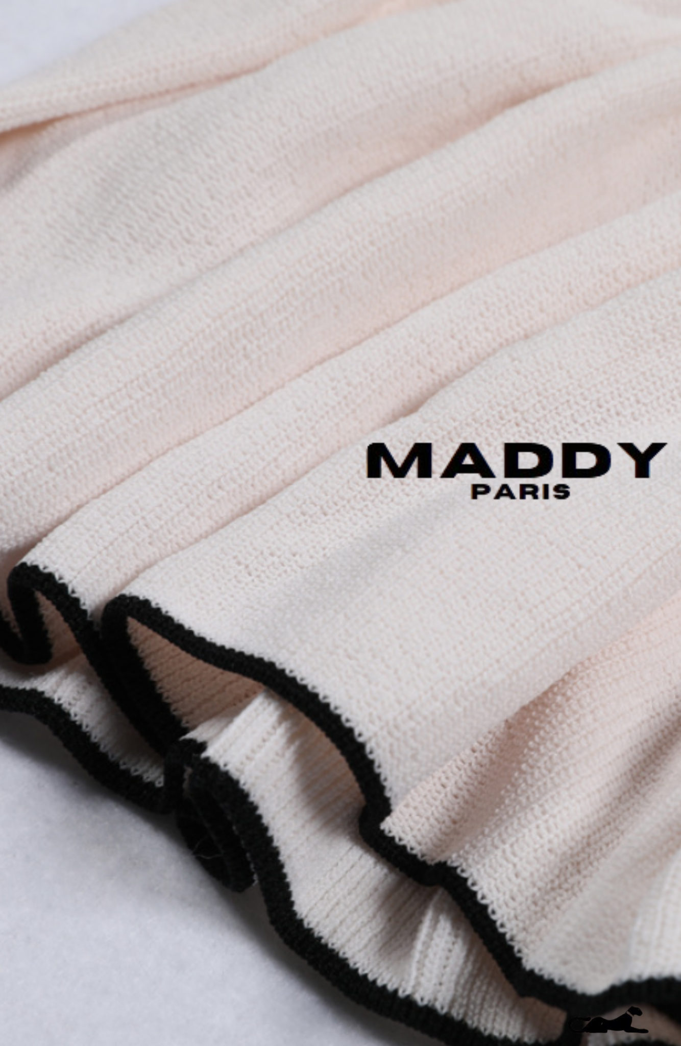 SANDRO ELINE KNIT MIDI DRESS - WHITE