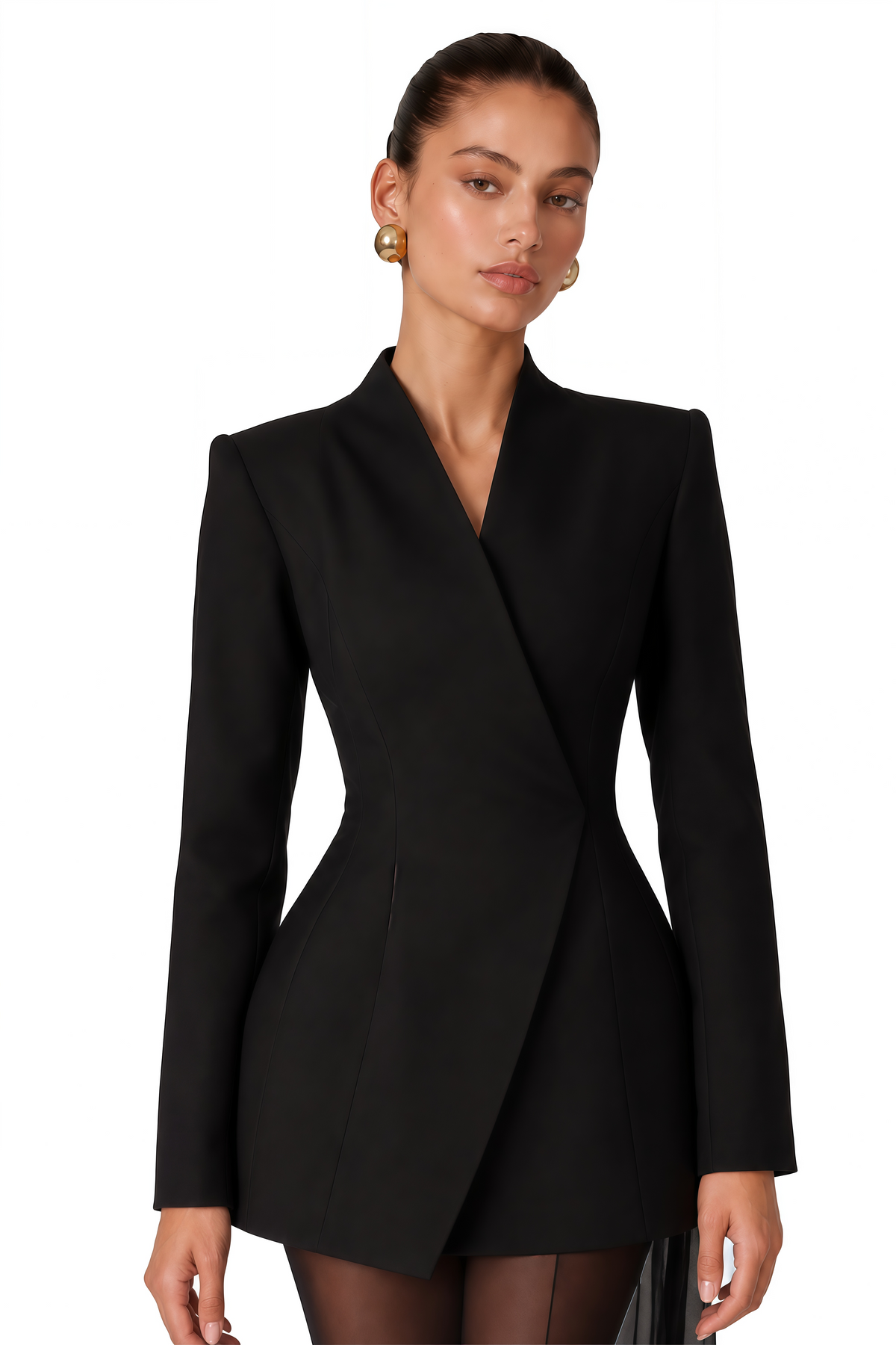enora barrel design jacket & skirt set