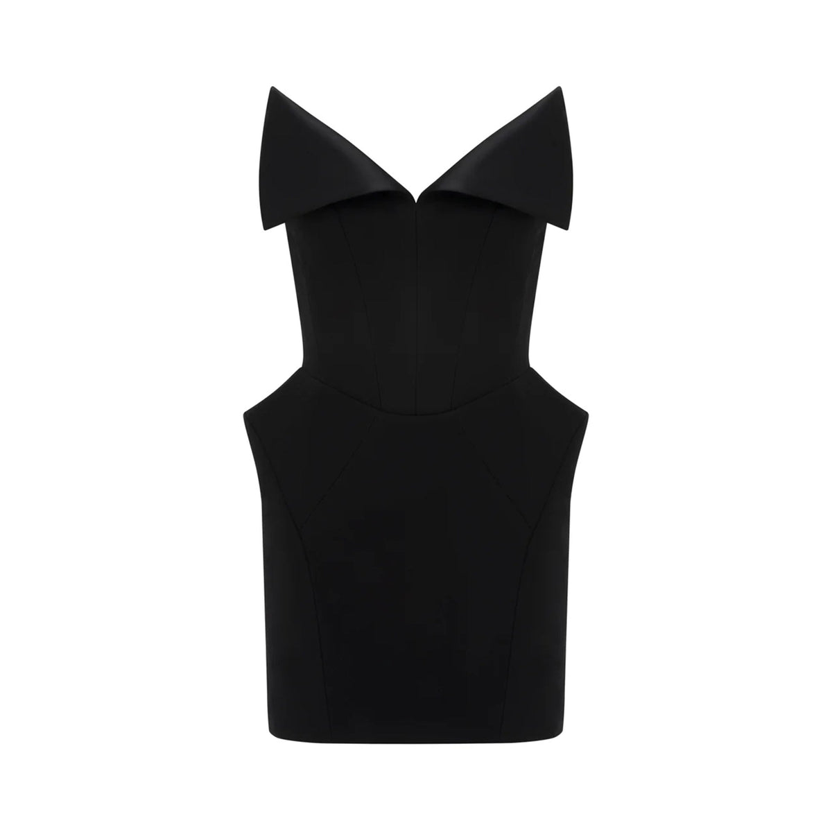 Alba Black Barrel Waist Corset Mini Dress (Final Sale-US Only)