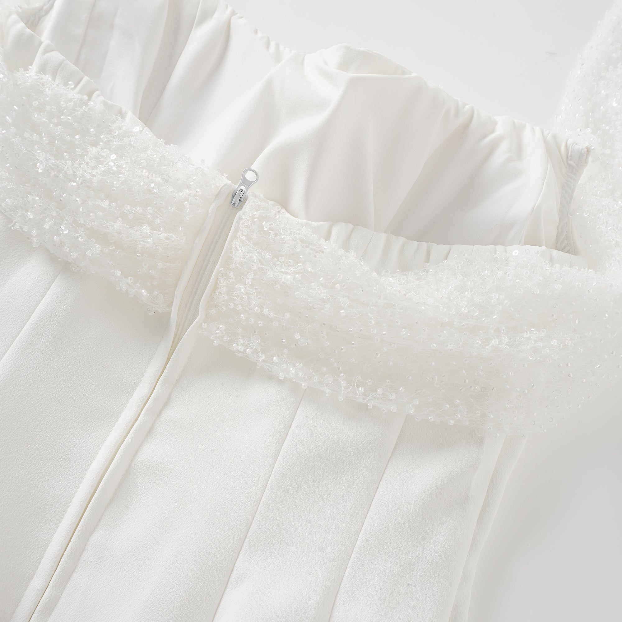 Ulla White Cross Over Bodycon Mini Dress (Final Sale-US Only)