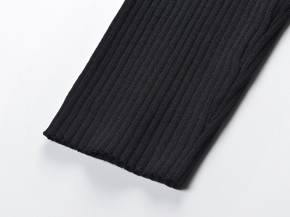 SANDRO KNIT MAXI DRESS - Black