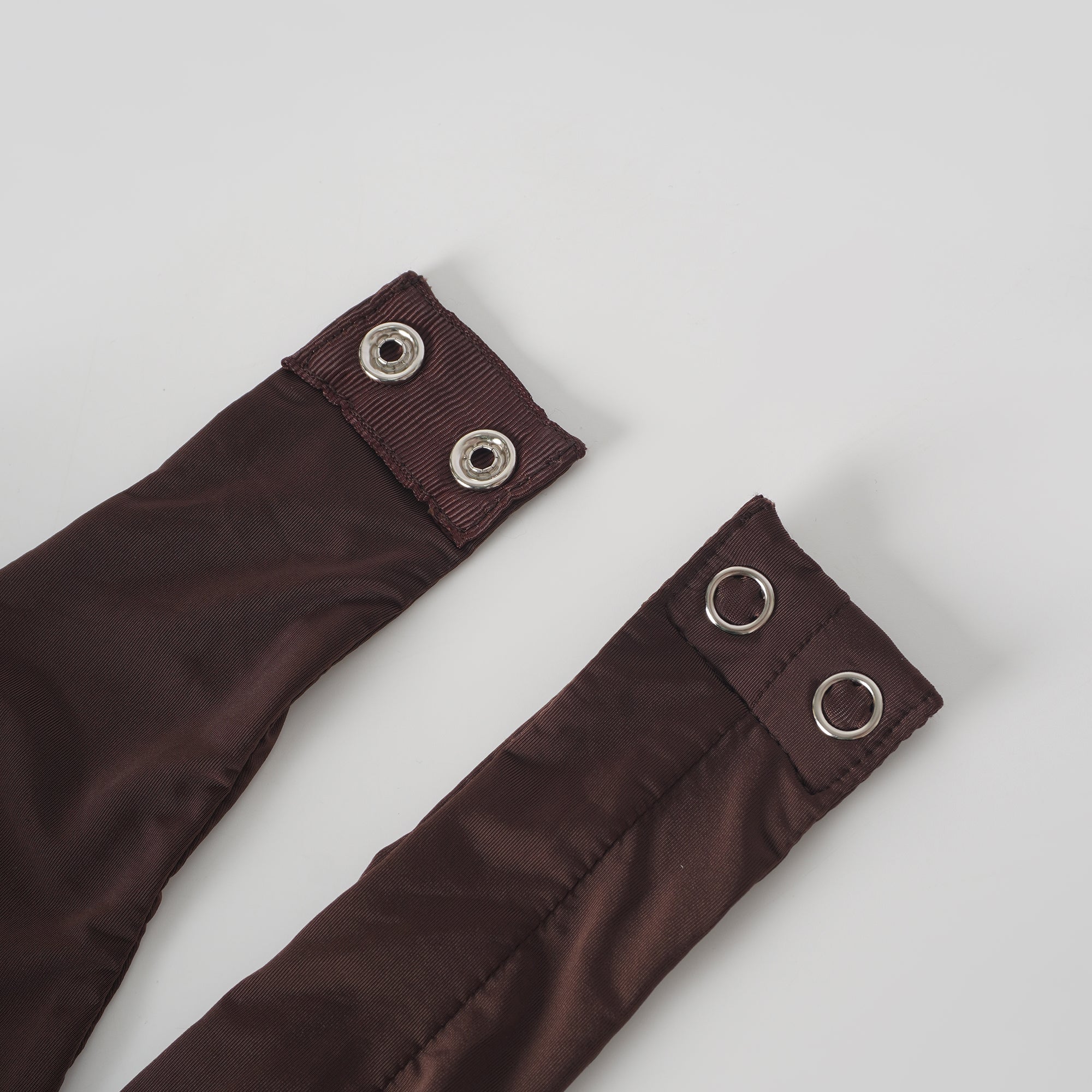 Charitina Brown Fitted Ruched Midi Dress (Final Sale-US Only)