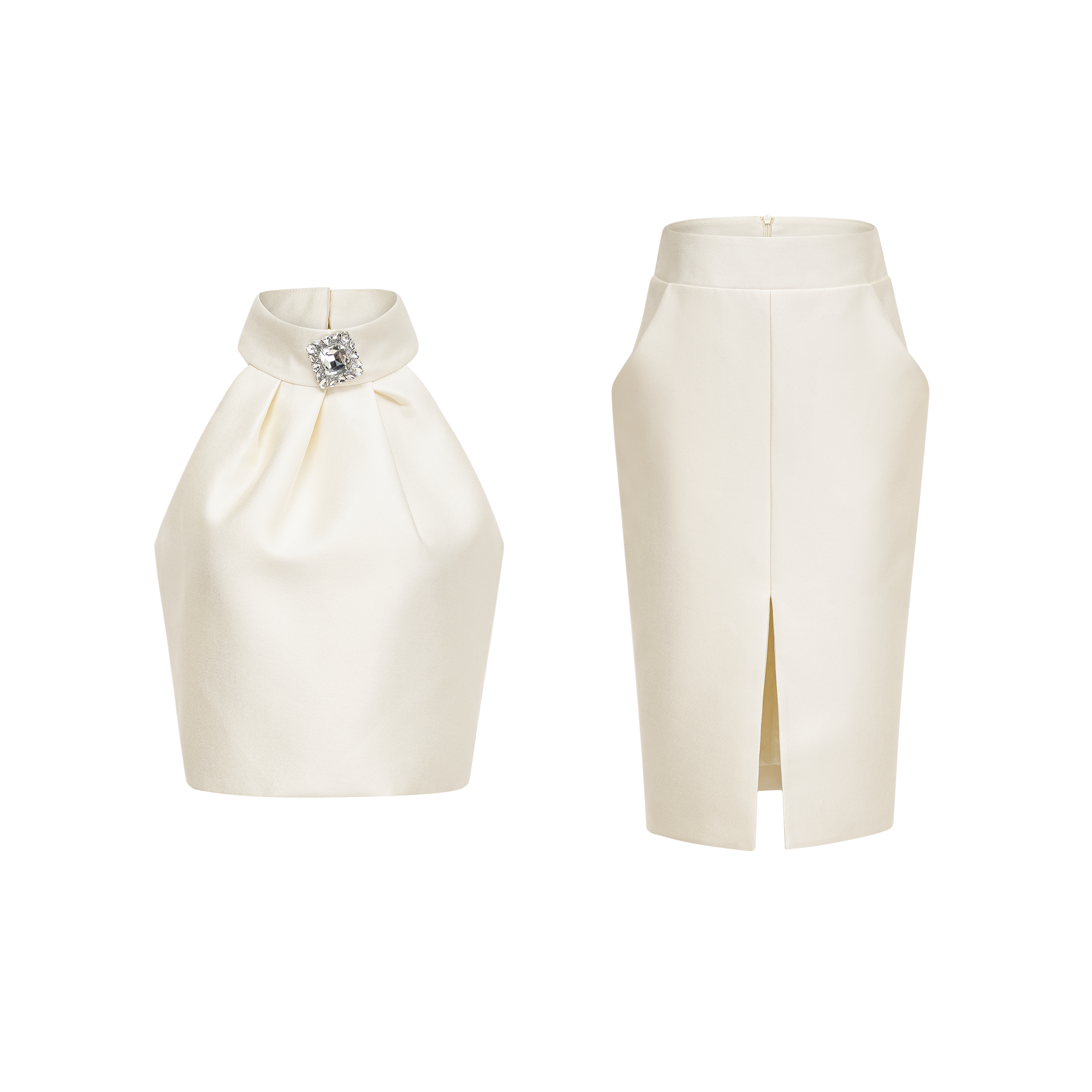 Manon white top & skirt matching set (Final Sale-US Only)