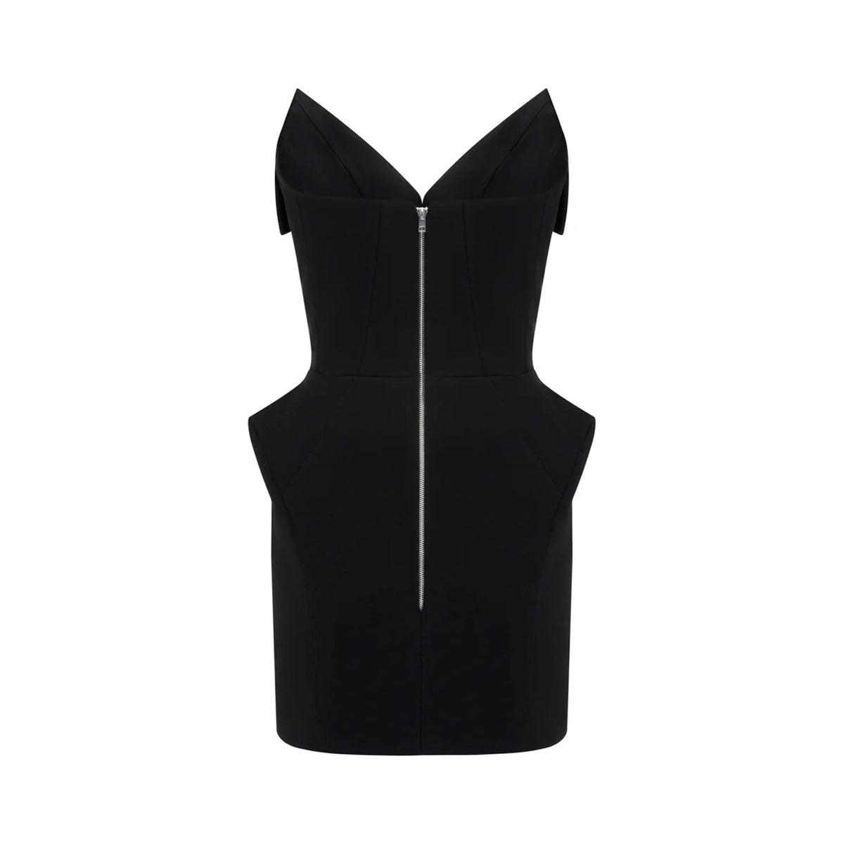 Alba Black Barrel Waist Corset Mini Dress (Final Sale)