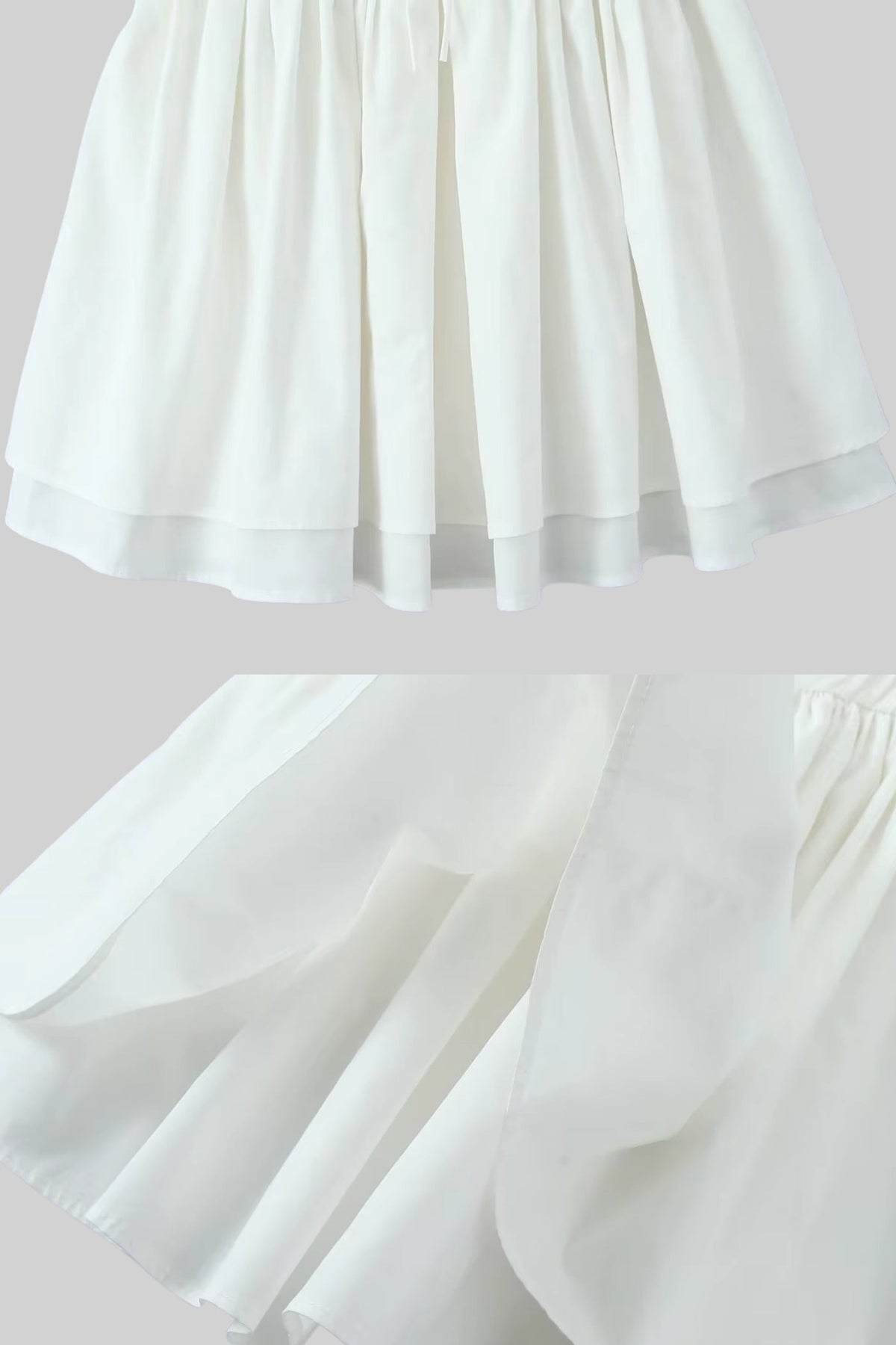 Corset Style Sleeveless Dress With Lace-Up Front Detailing - White