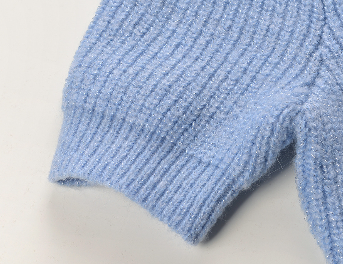ISABELLA CASHMERE MIDI SKIRT SET – BABY BLUE