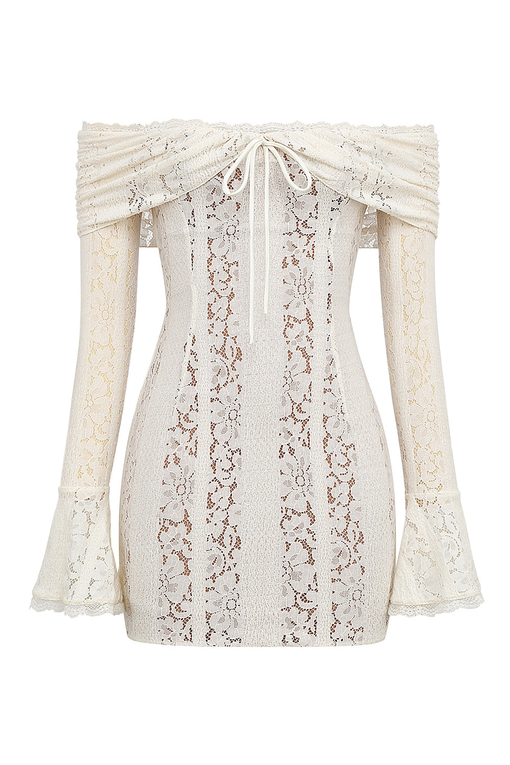 white christmas dresses All Mine Cream Lace Mini Dress - US 4