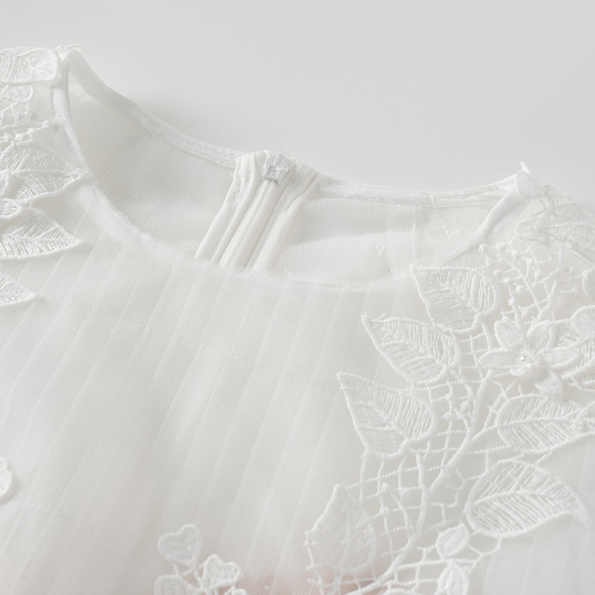 Annabelle Flower-appliqué Tulle Midi Dress (Final Sale-US Only)