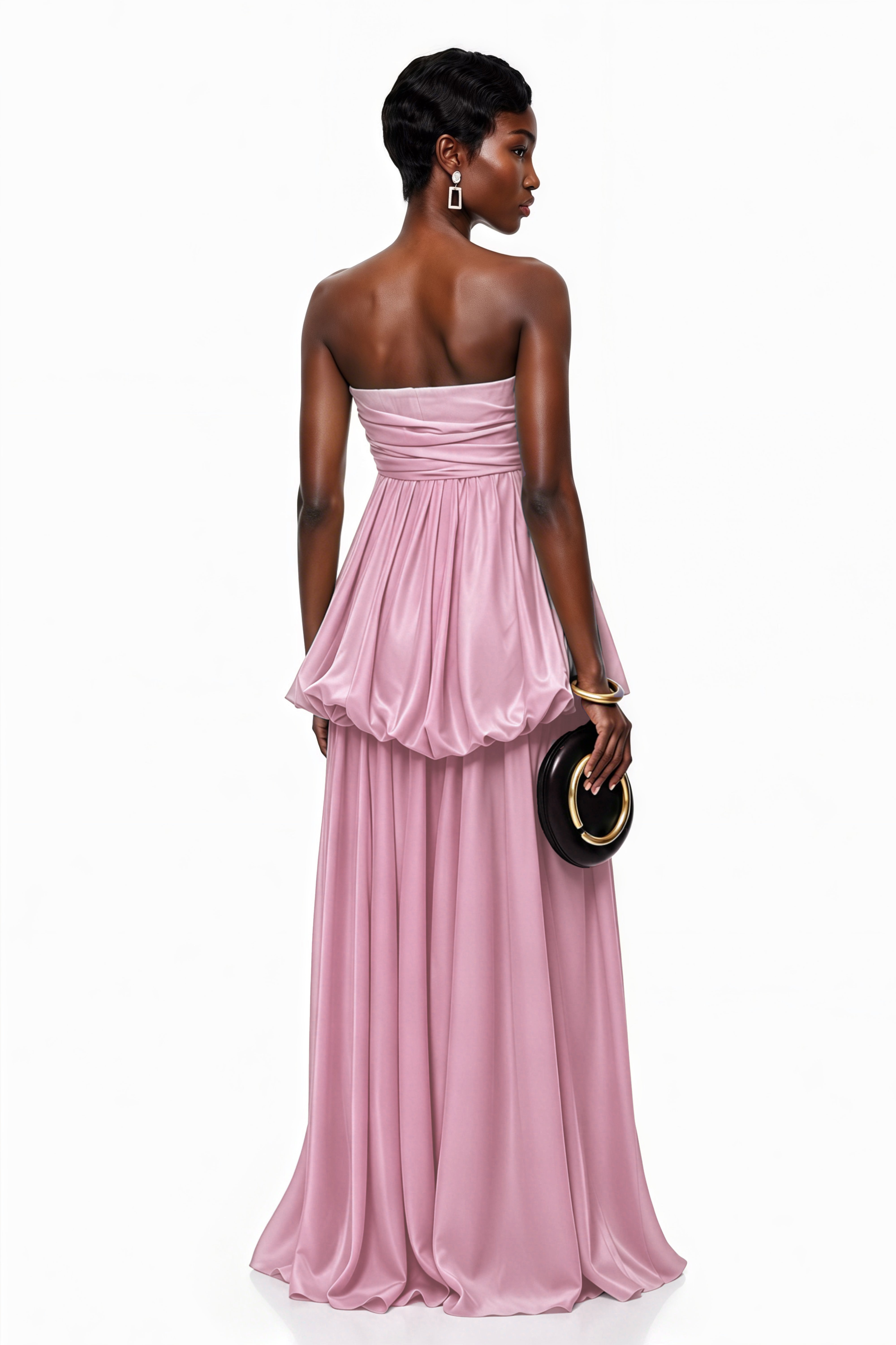 Aamu Pink Off Shoulder Maxi Dress