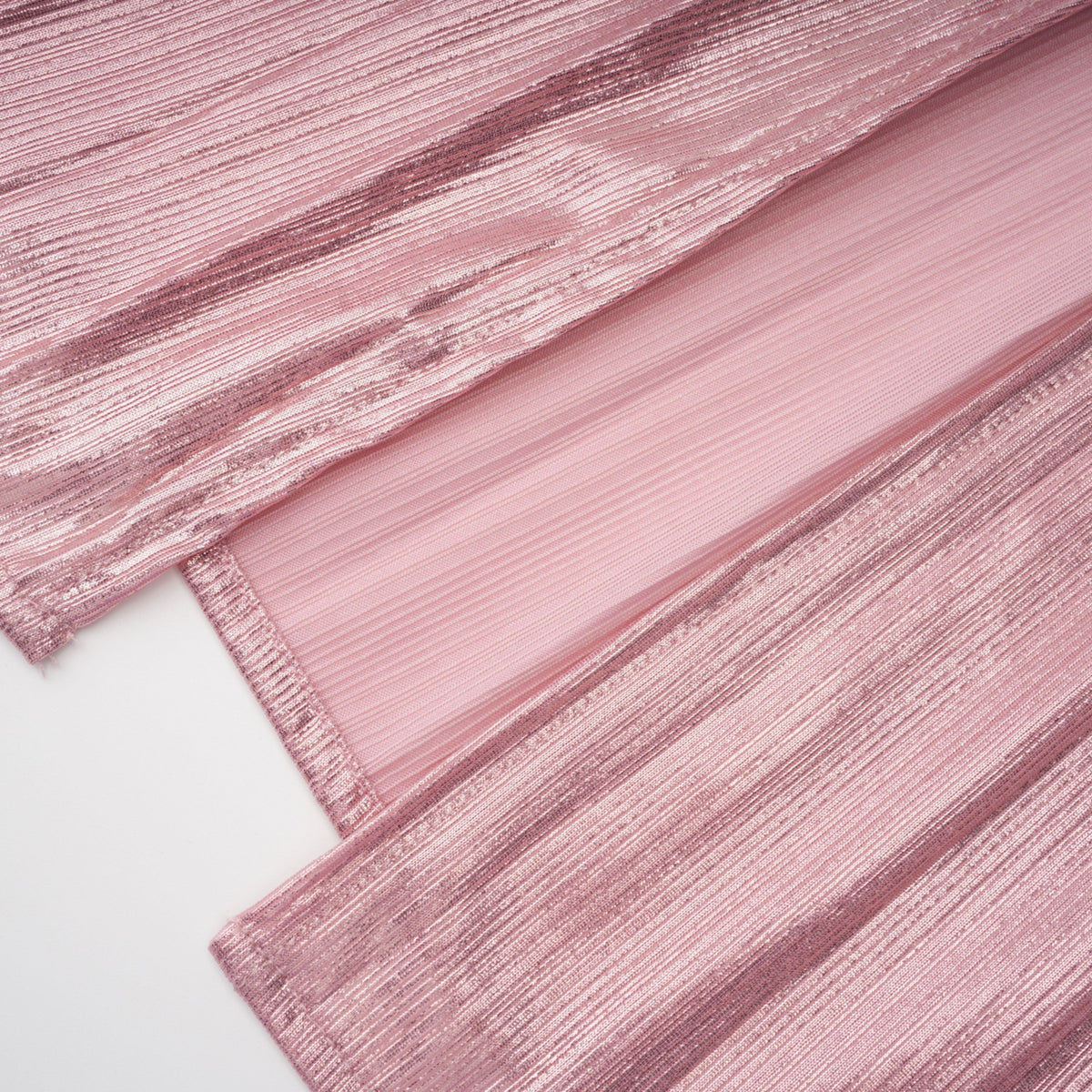 Alchimie Pink Glossy Pleated Maxi Dress (Final Sale-US Only)