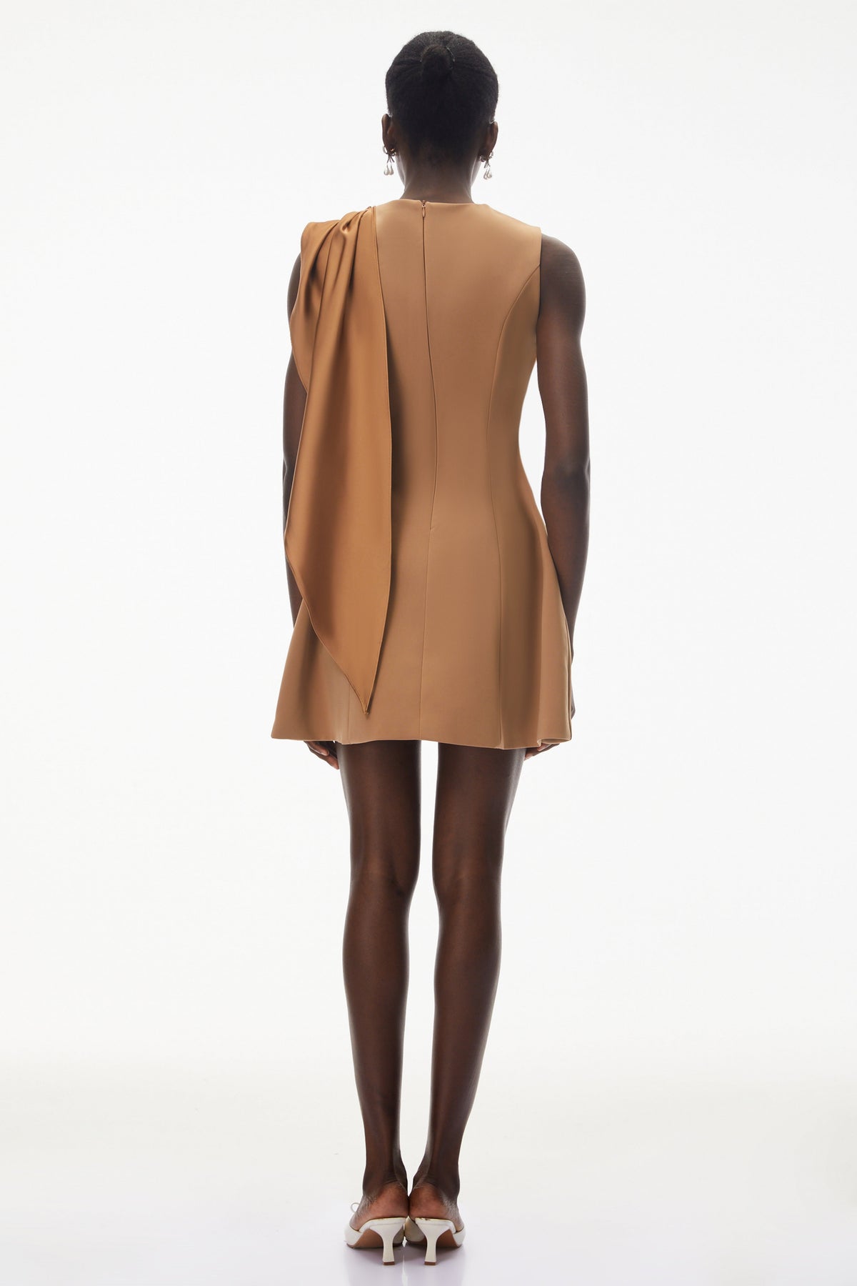 Alice Brown Asymmetrical Draped Mini Dress (Final Sale)