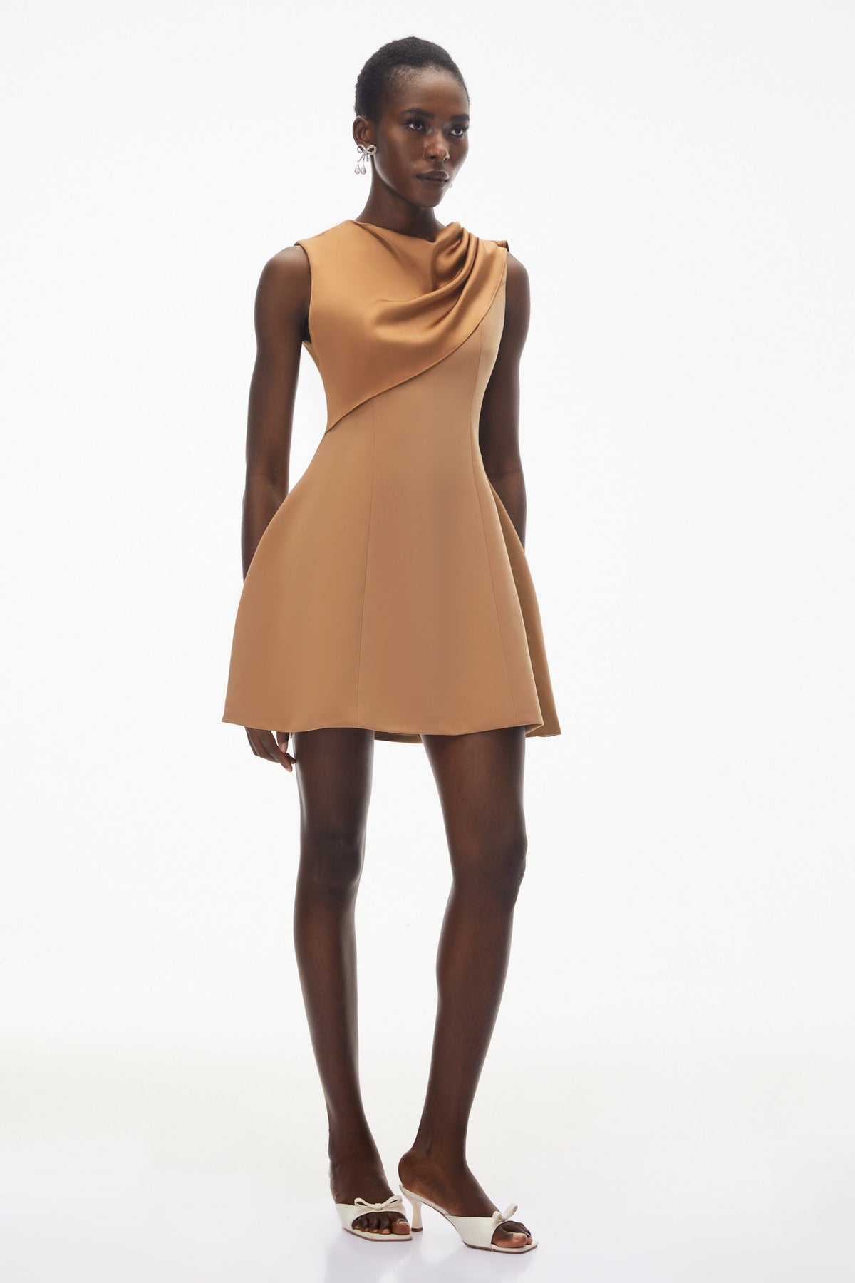 Alice Brown Asymmetrical Draped Mini Dress (Final Sale)