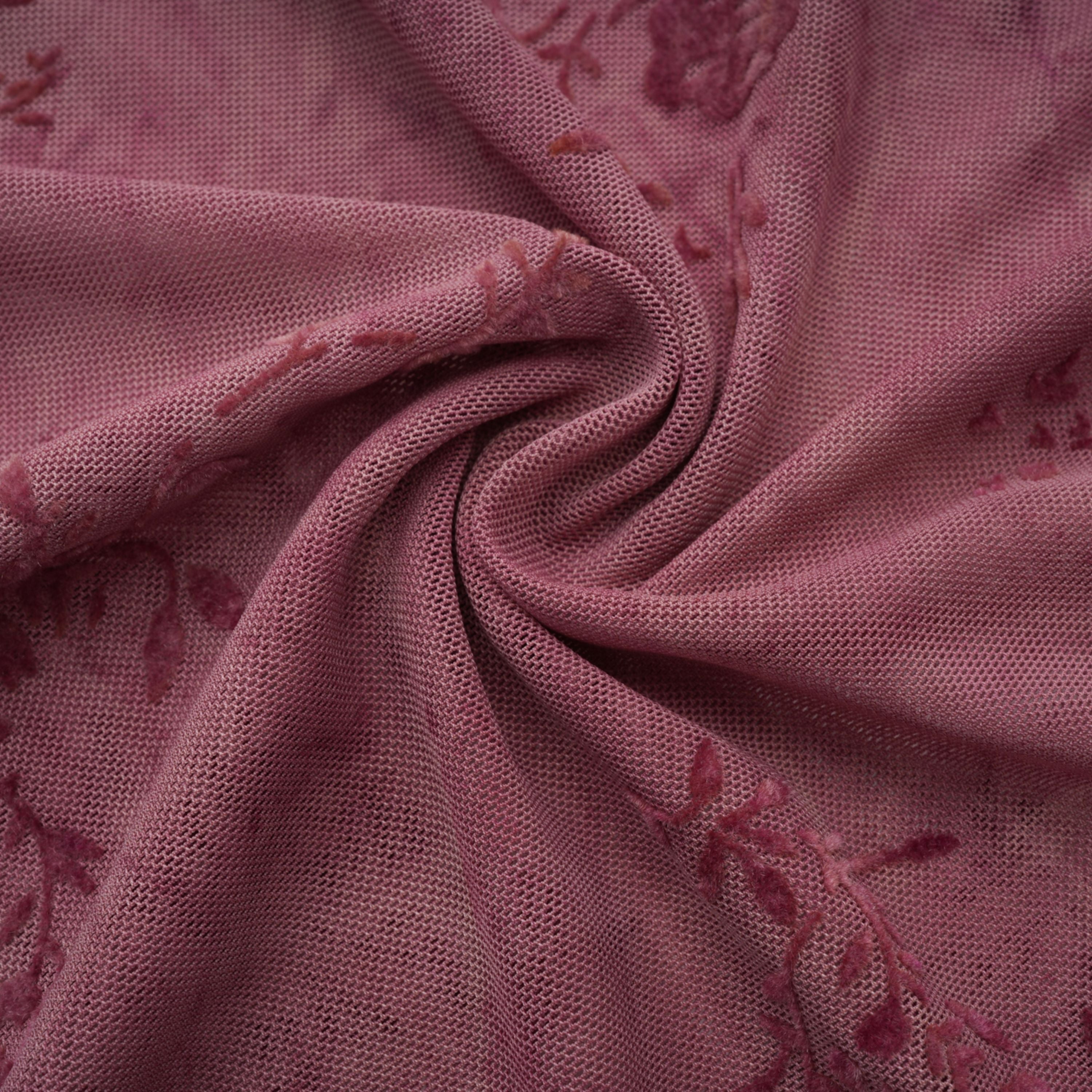 Ariadne Pink Flocked Tulle Maxi Dress (Final Sale-US Only)