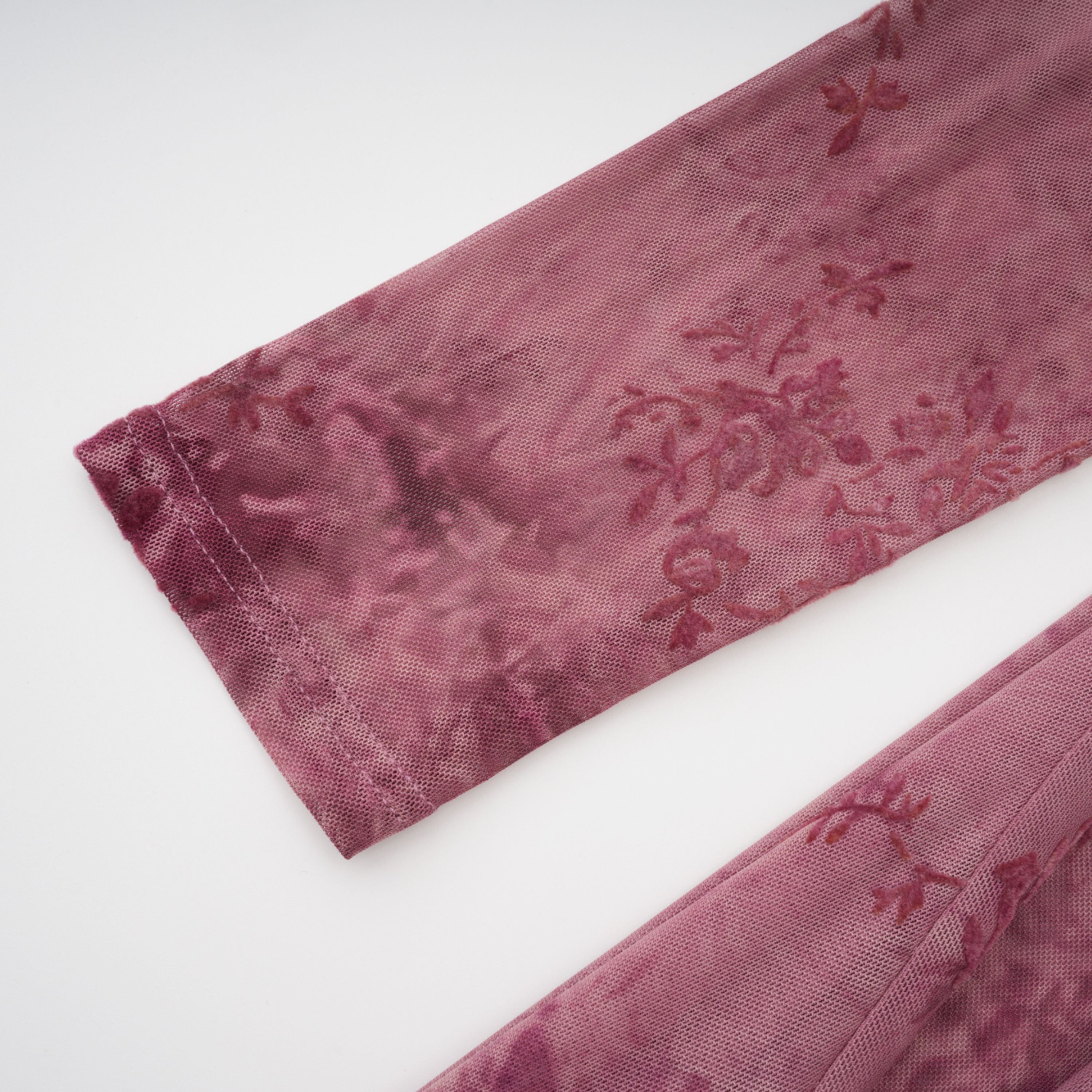 Ariadne Pink Flocked Tulle Maxi Dress (Final Sale-US Only)