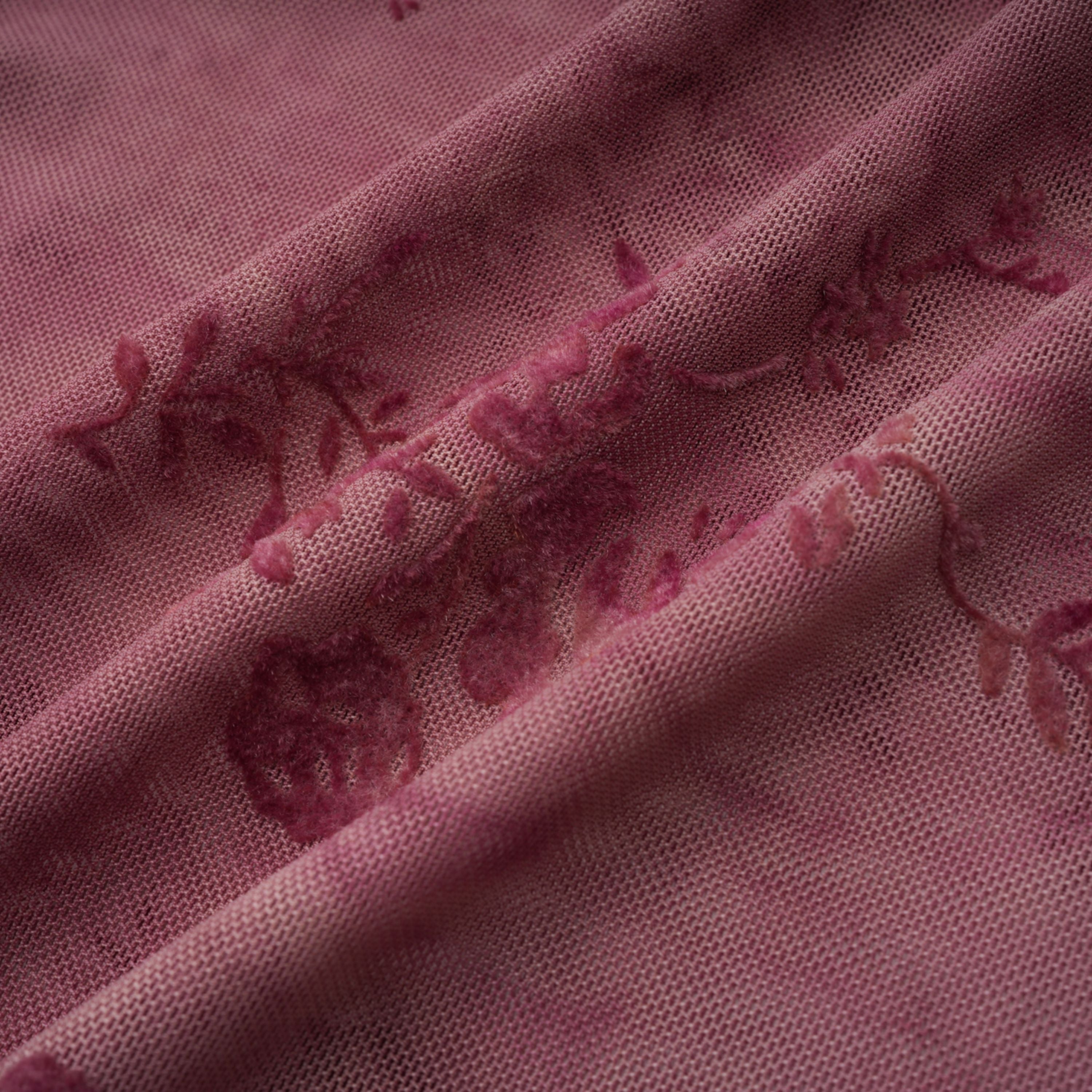 Ariadne Pink Flocked Tulle Maxi Dress (Final Sale-US Only)