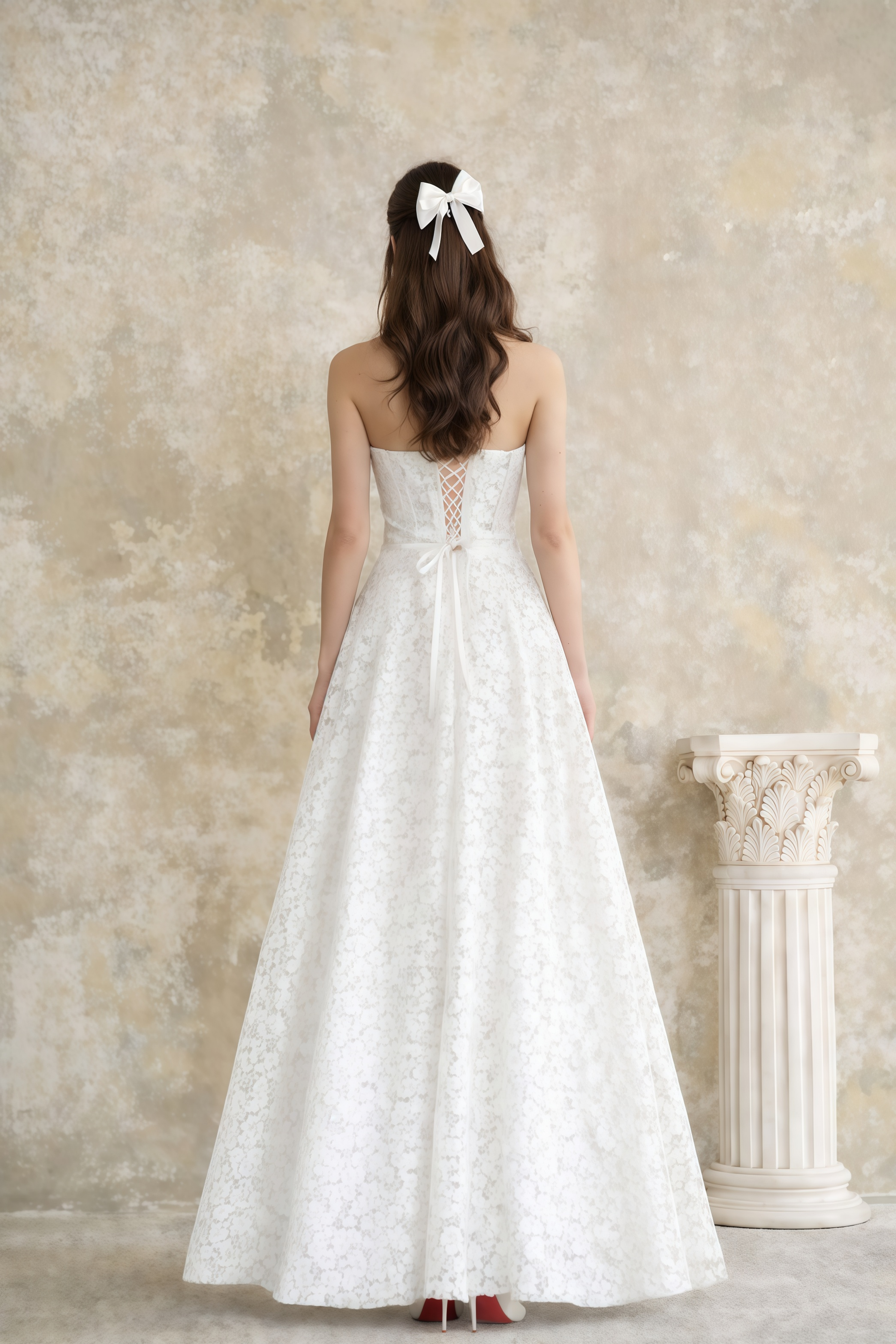 Aulera White Floral Lace Maxi Gown (Final Sale-US Only)