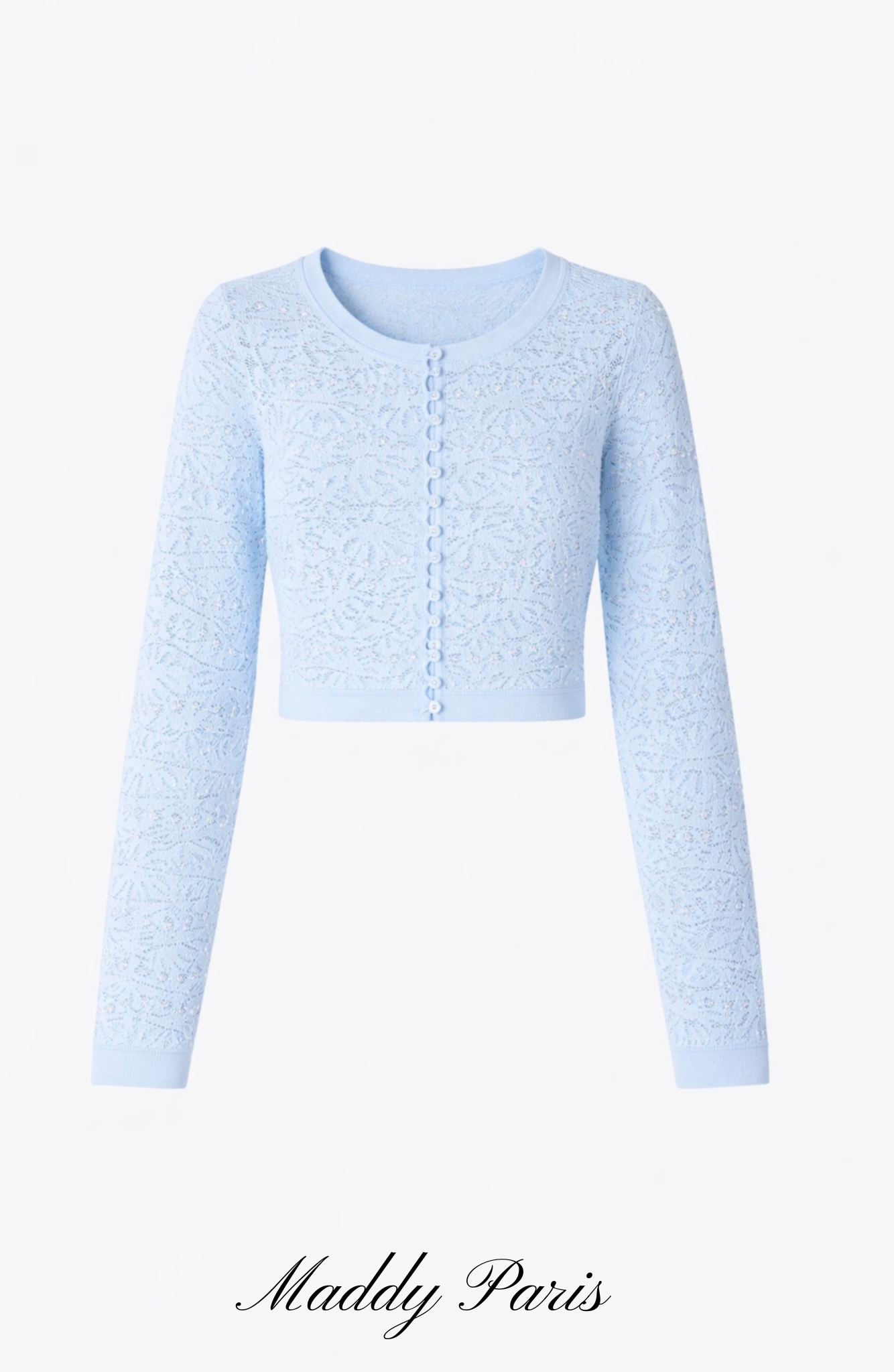 Sandro Levana beaded knit cardigan - Light Blue