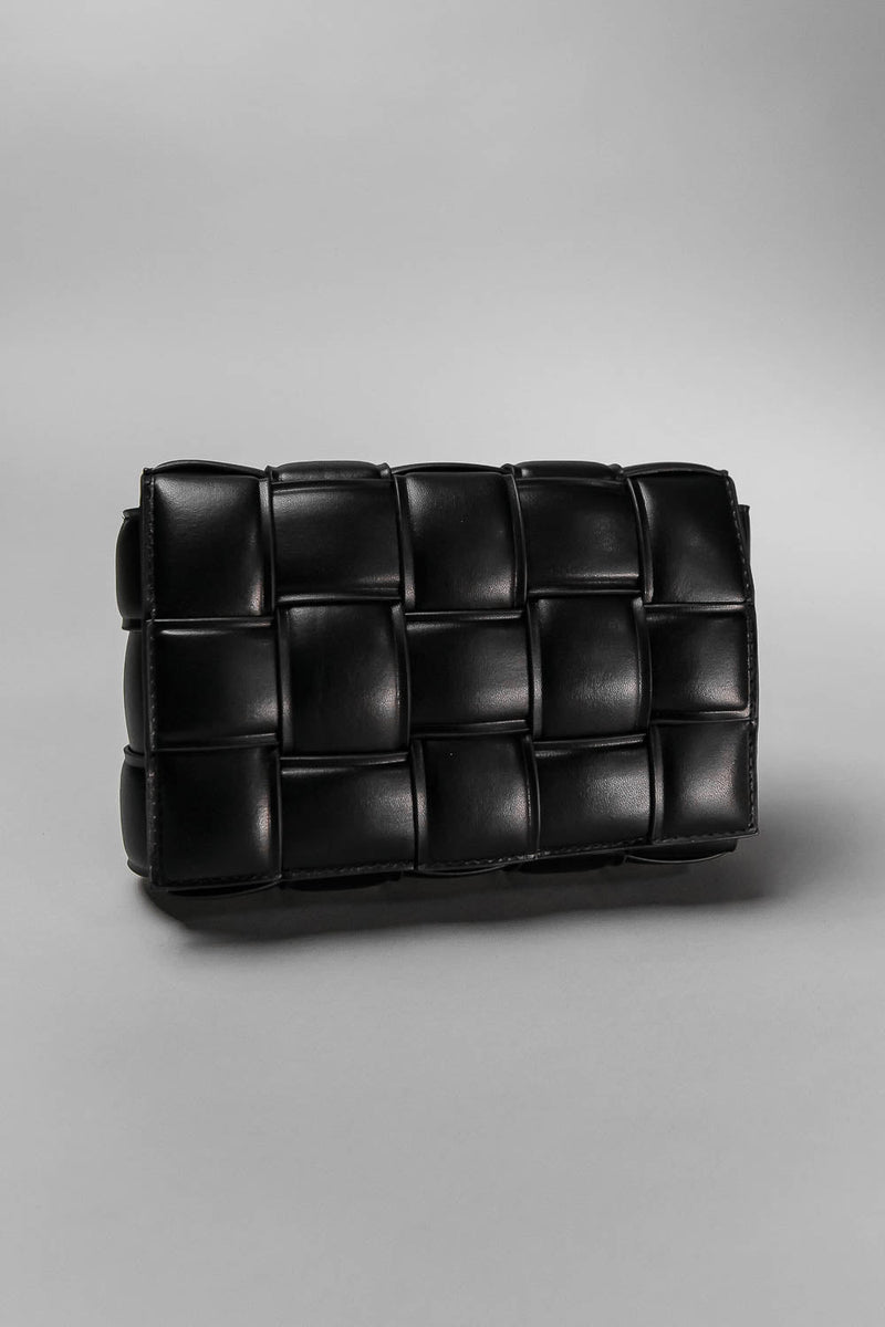 FIDELIA Geometrical bag with shoulder strap - Black