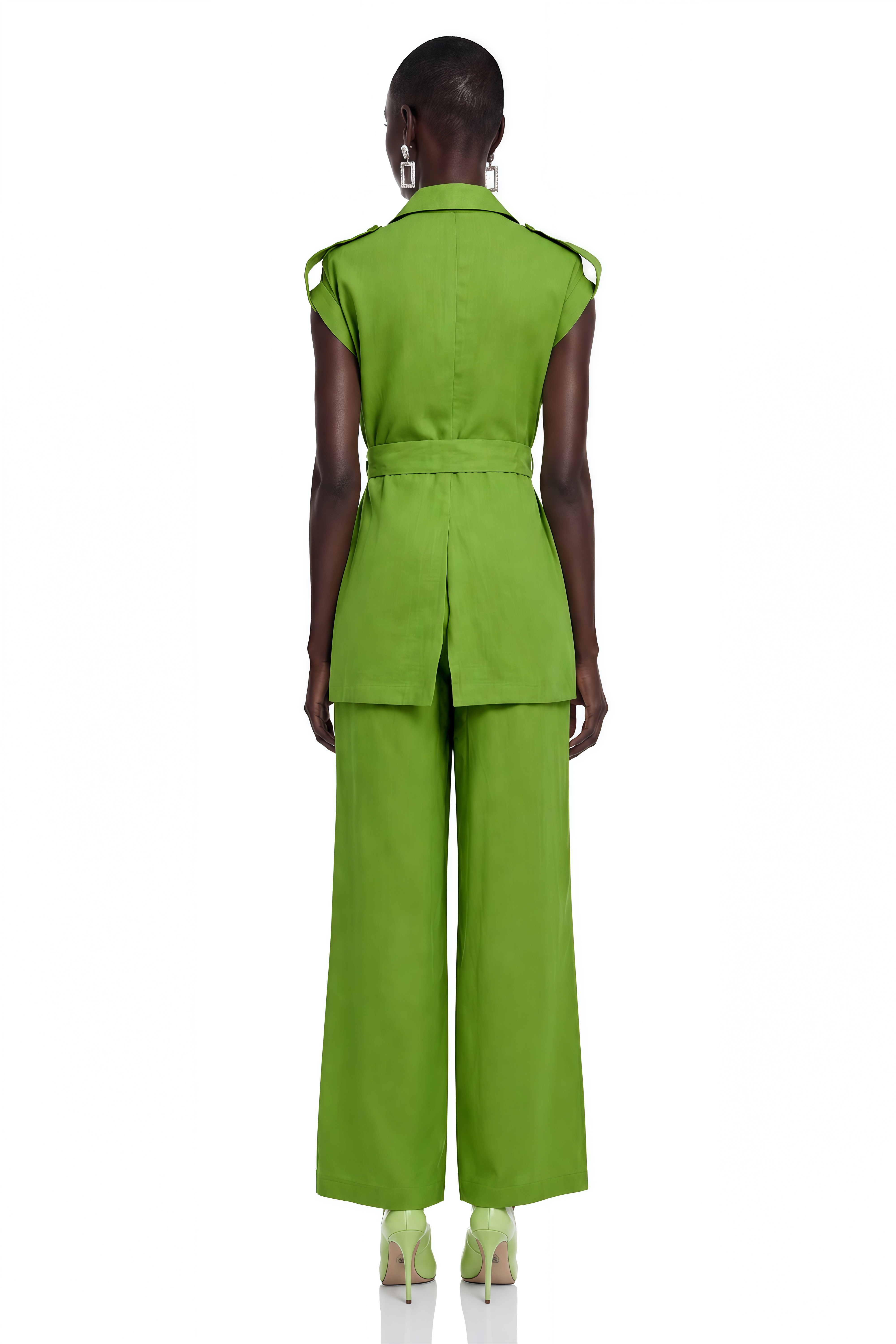 Bernice Emerald Green Cap Sleeve Blazer & Trouser Set
