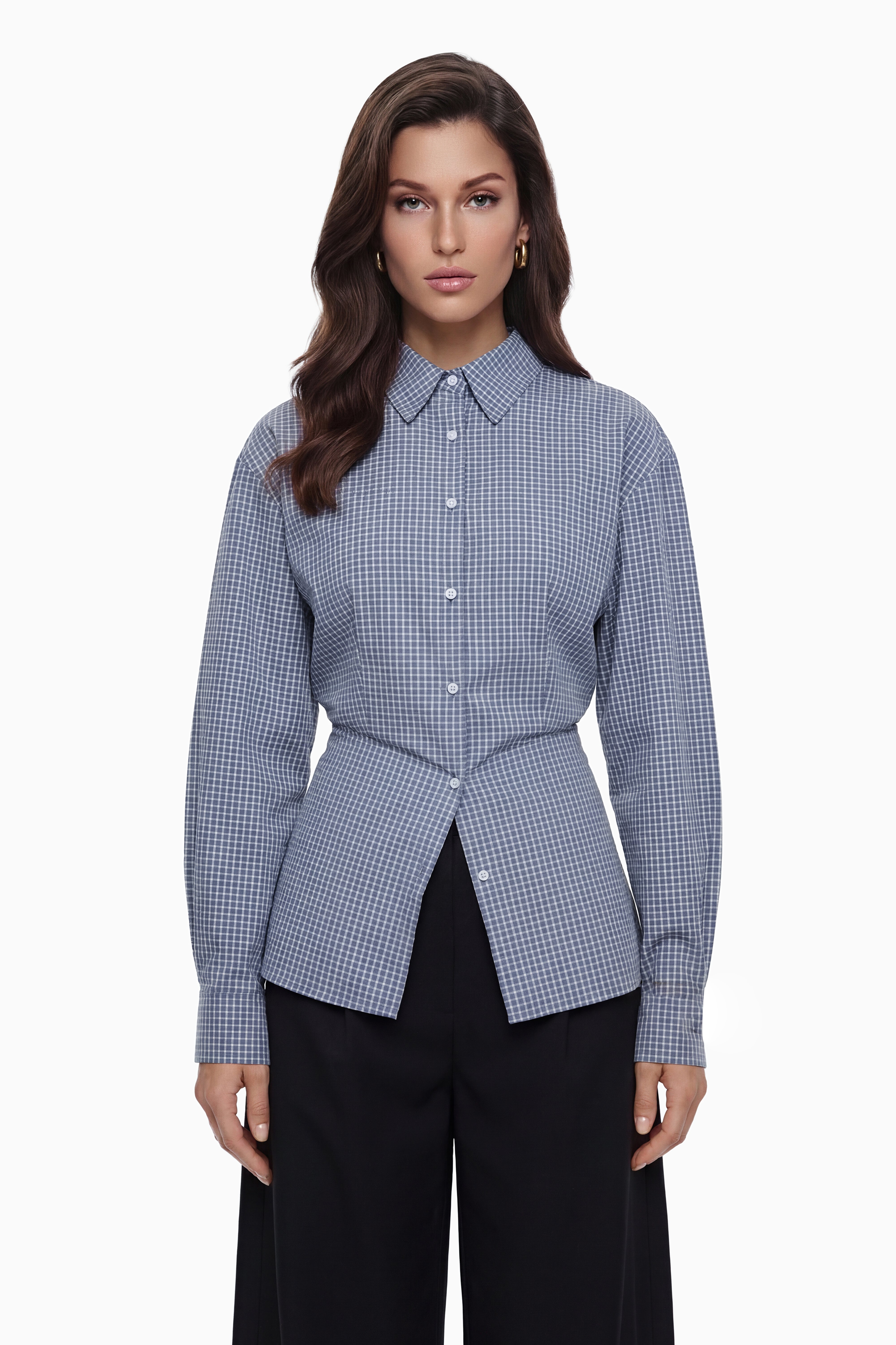 Brooke Blue Button Down Shirt