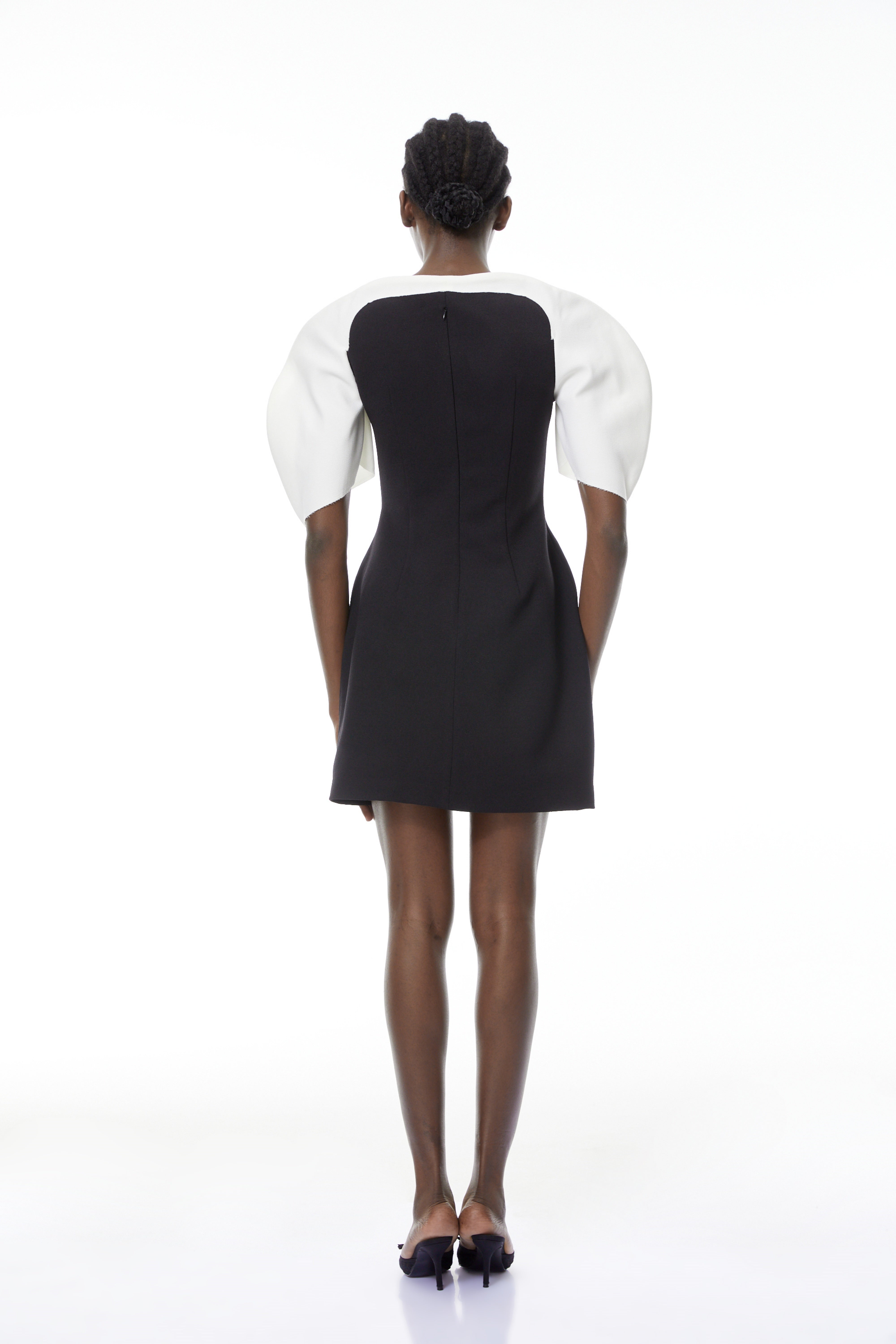 Catalina Black Color Blocked Mini Dress