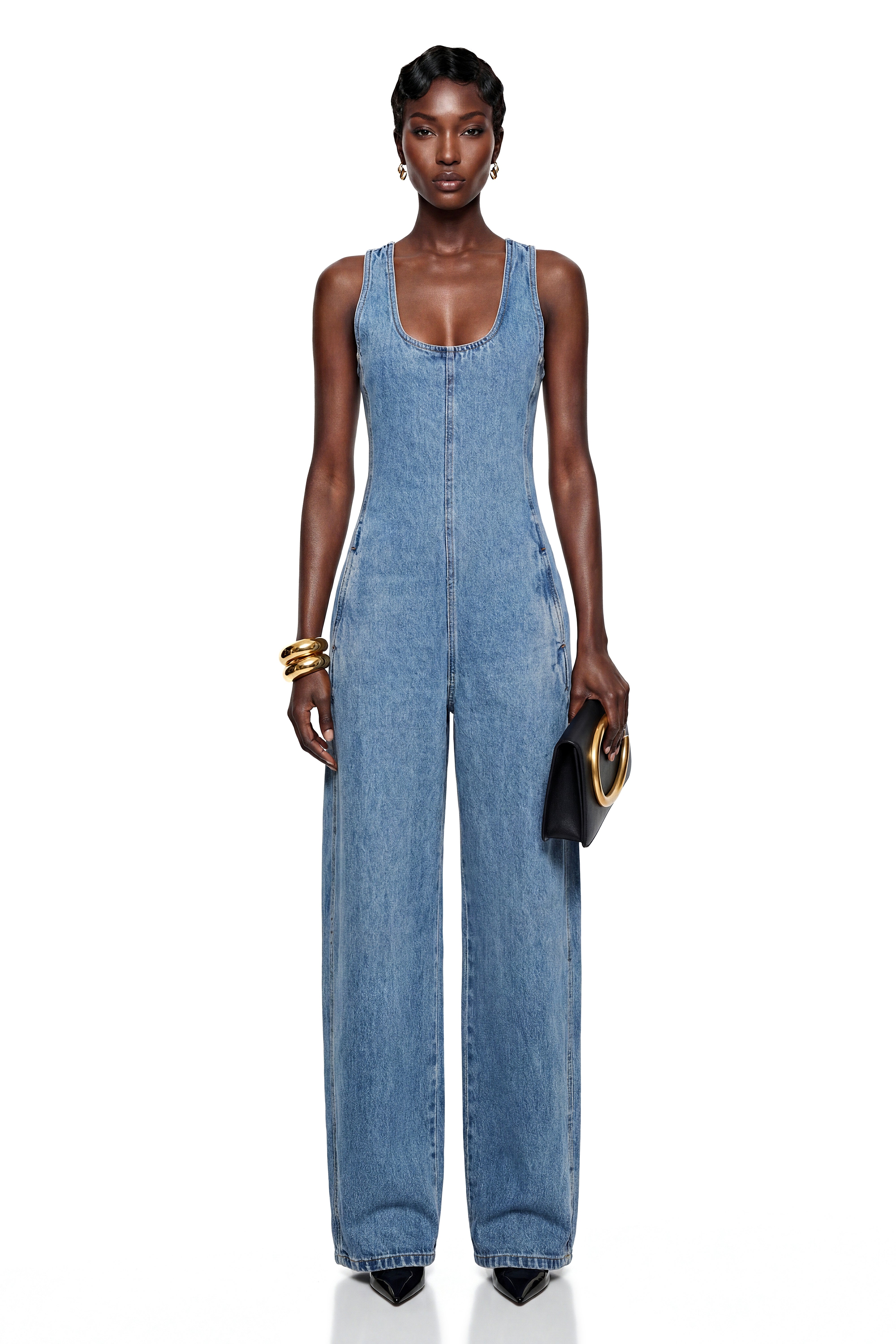 Chakame Blue Denim Overalls