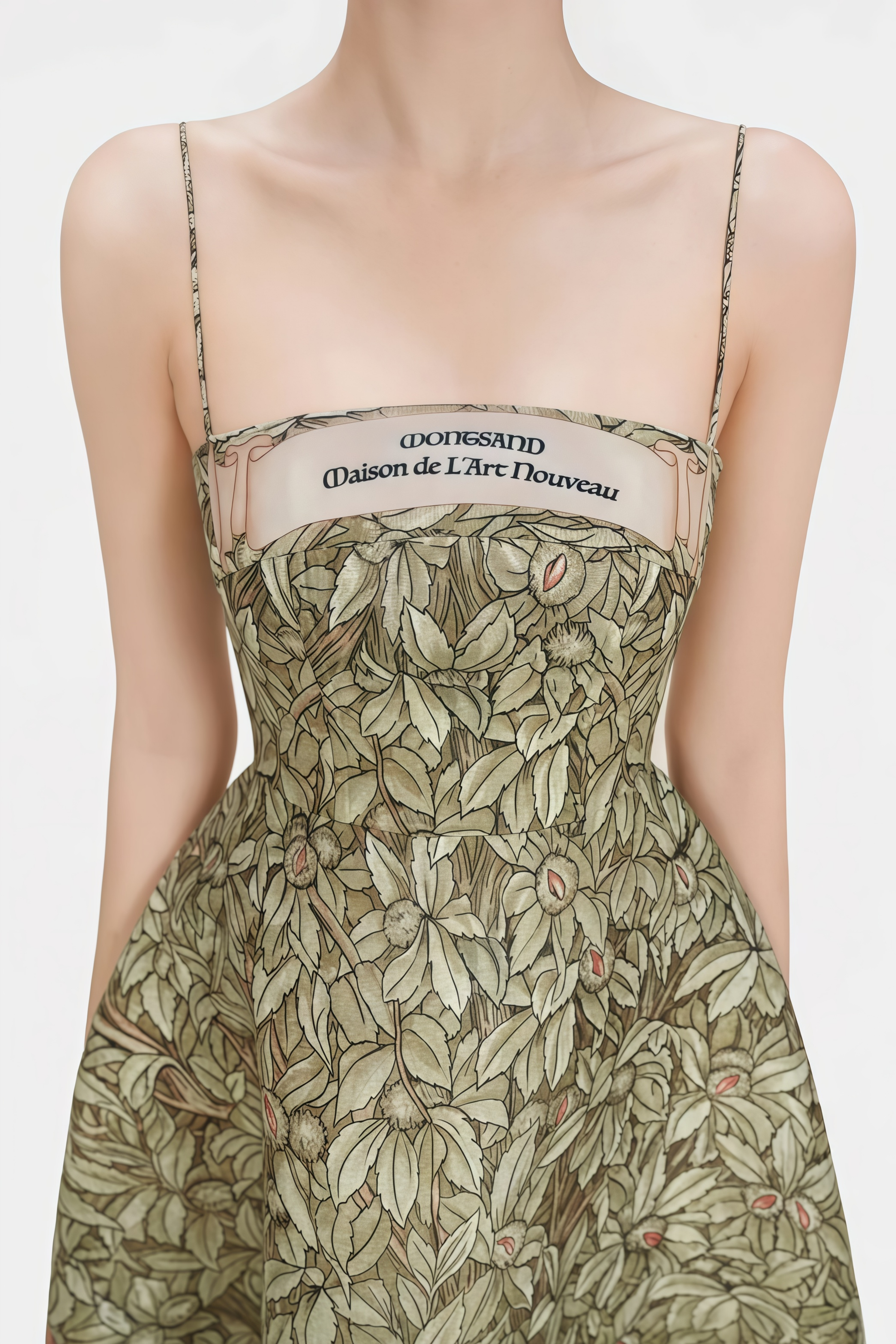Claudia Green Jungle Print Midi Dress (Final Sale)