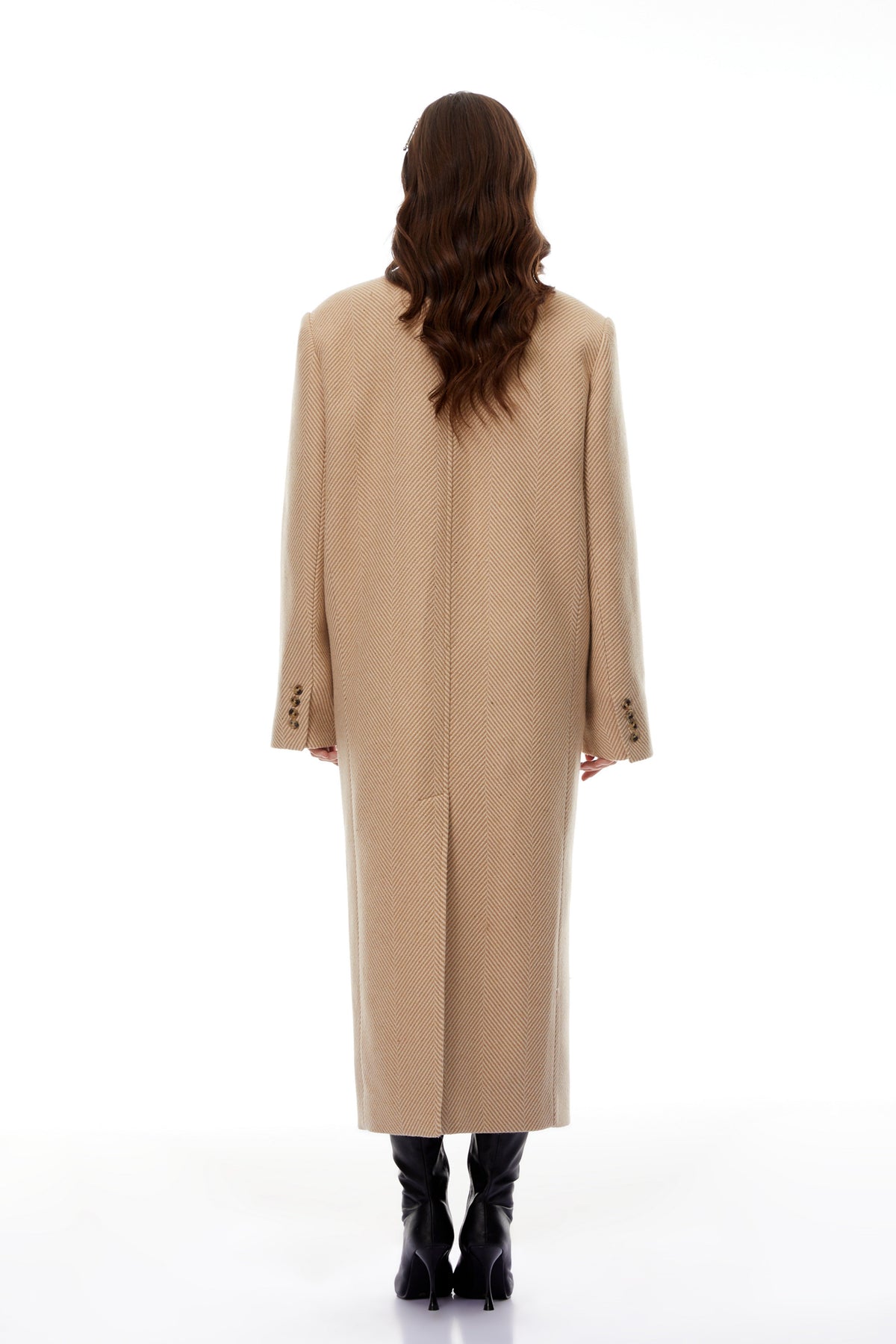 Cosette Khaki Double-Breasted Trench Coat