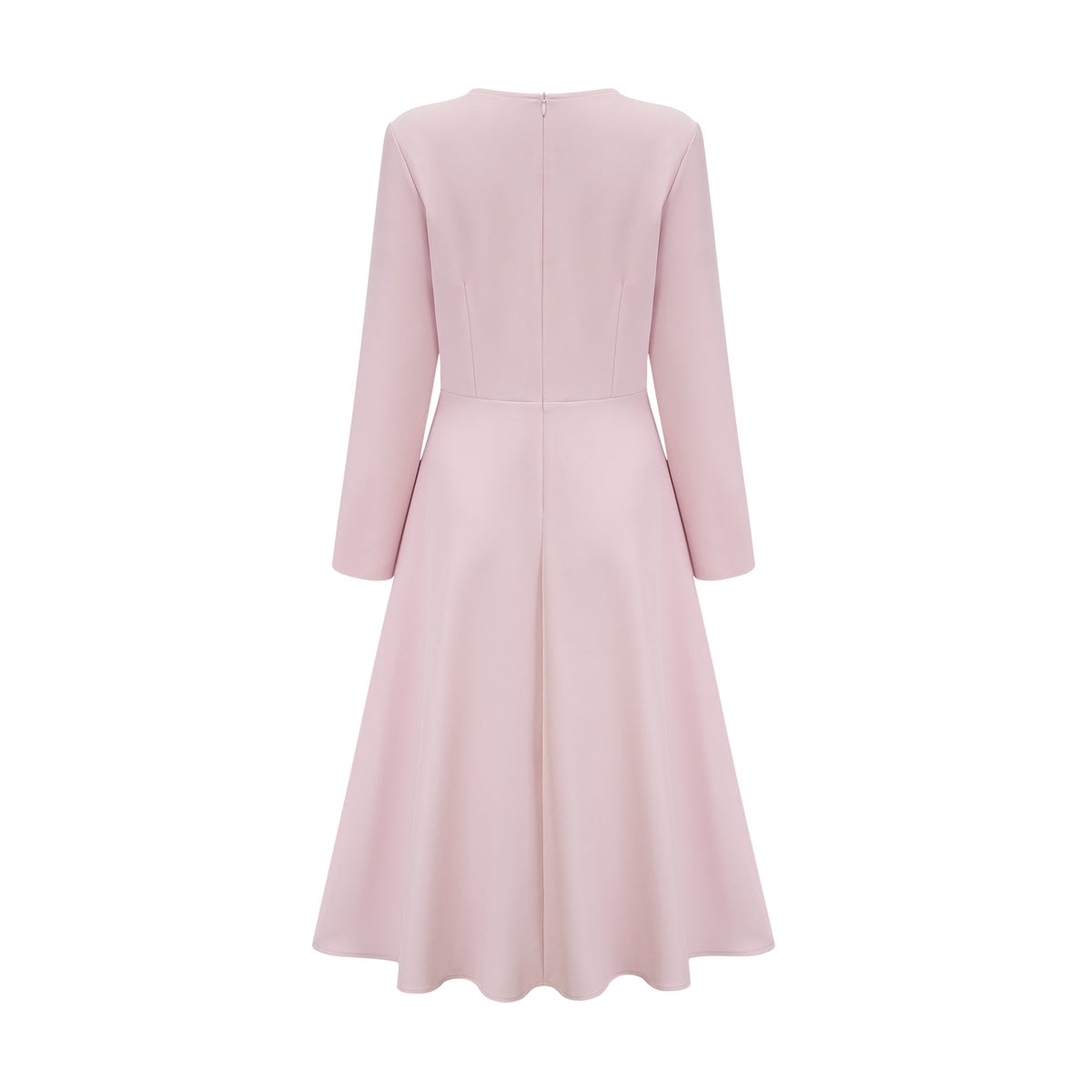 Elise pink bow-detail split-neck midi dress (Final Sale-US Only)