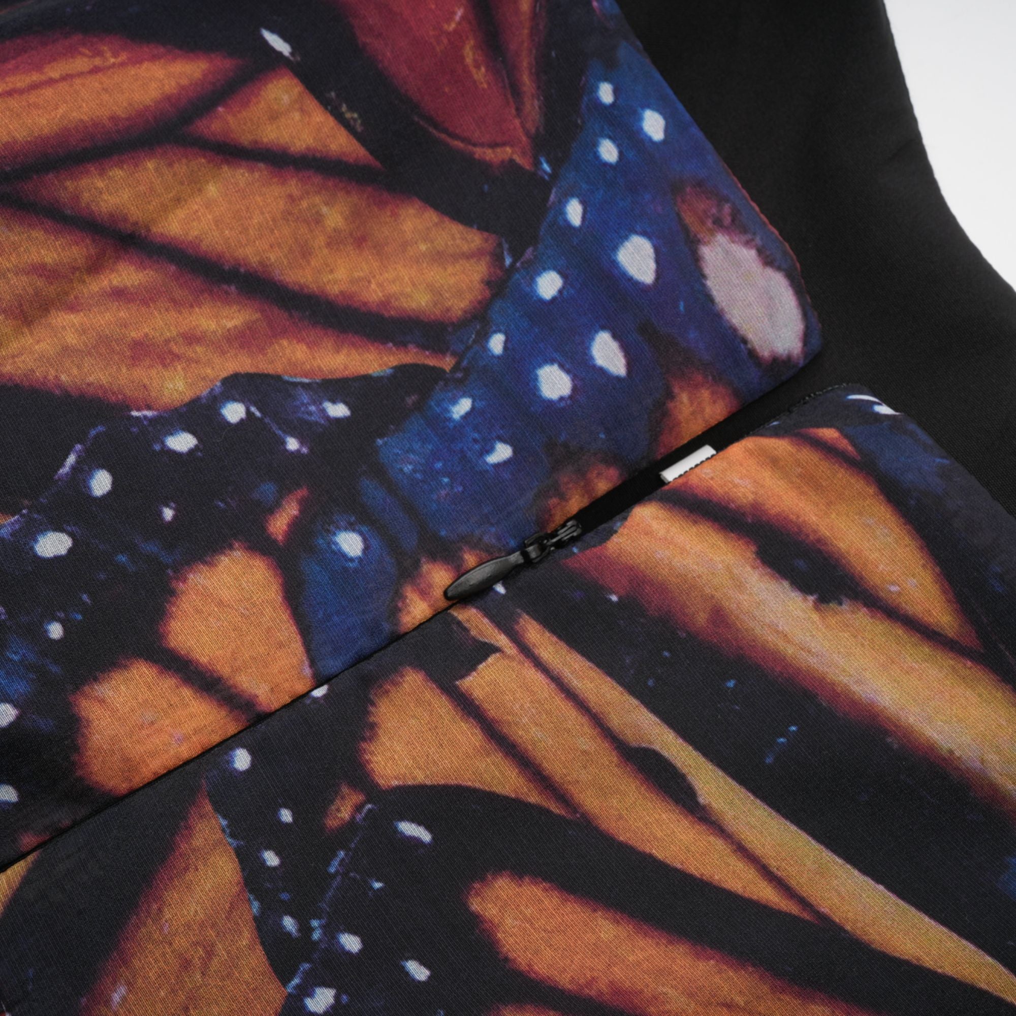 Coralie butterfly-print asymmetrical midi dress (US Only)