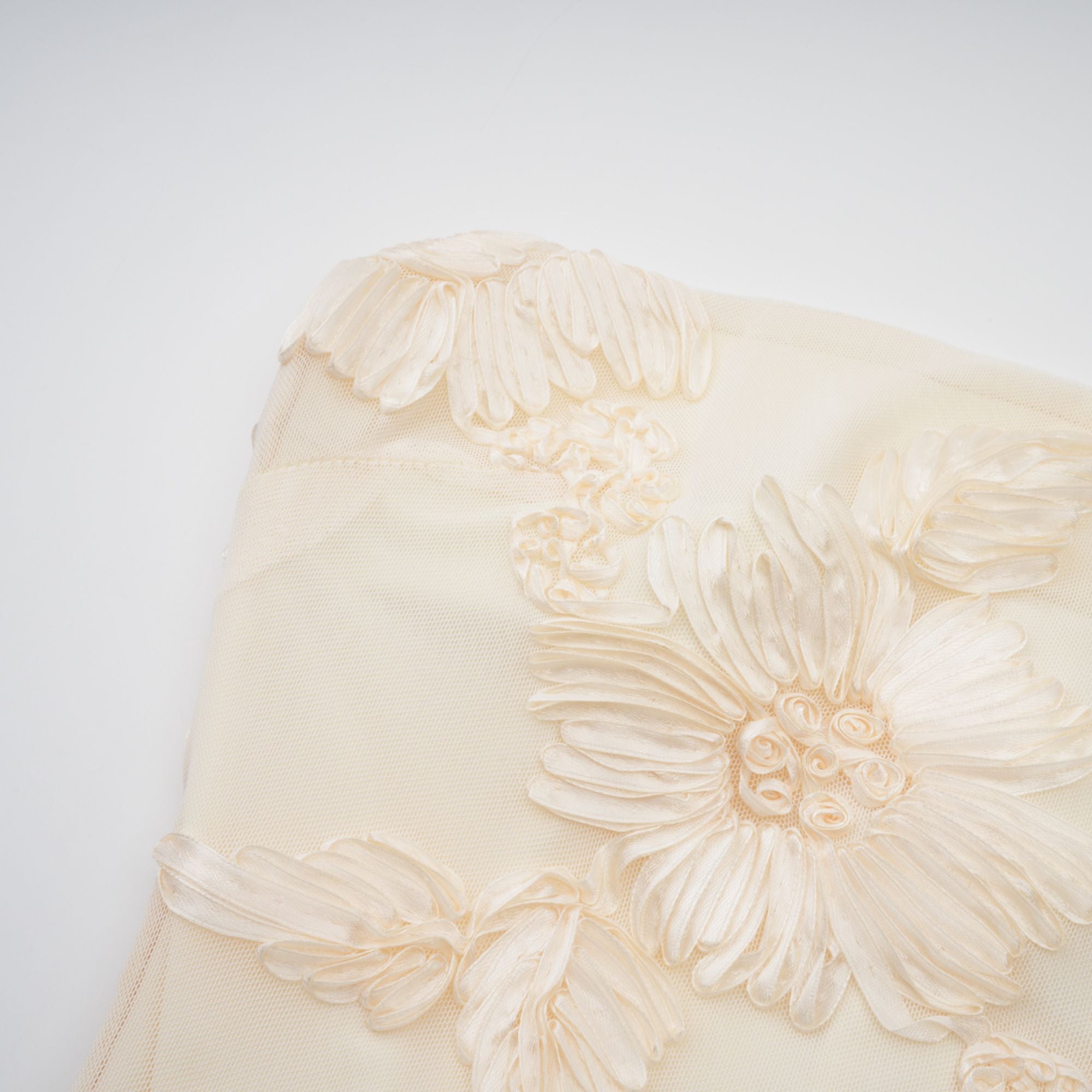 Melanie neutrals embroidered off-shoulder maxi dress (Final Sale-US Only)