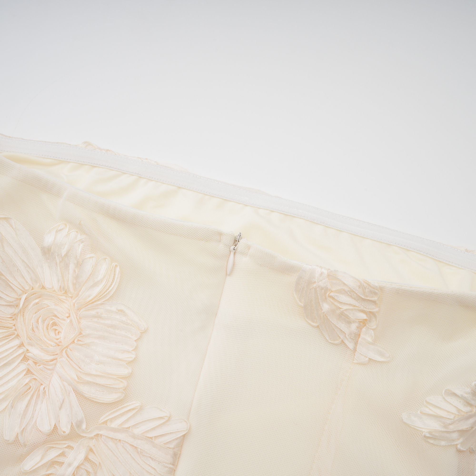 Melanie neutrals embroidered off-shoulder maxi dress (Final Sale-US Only)