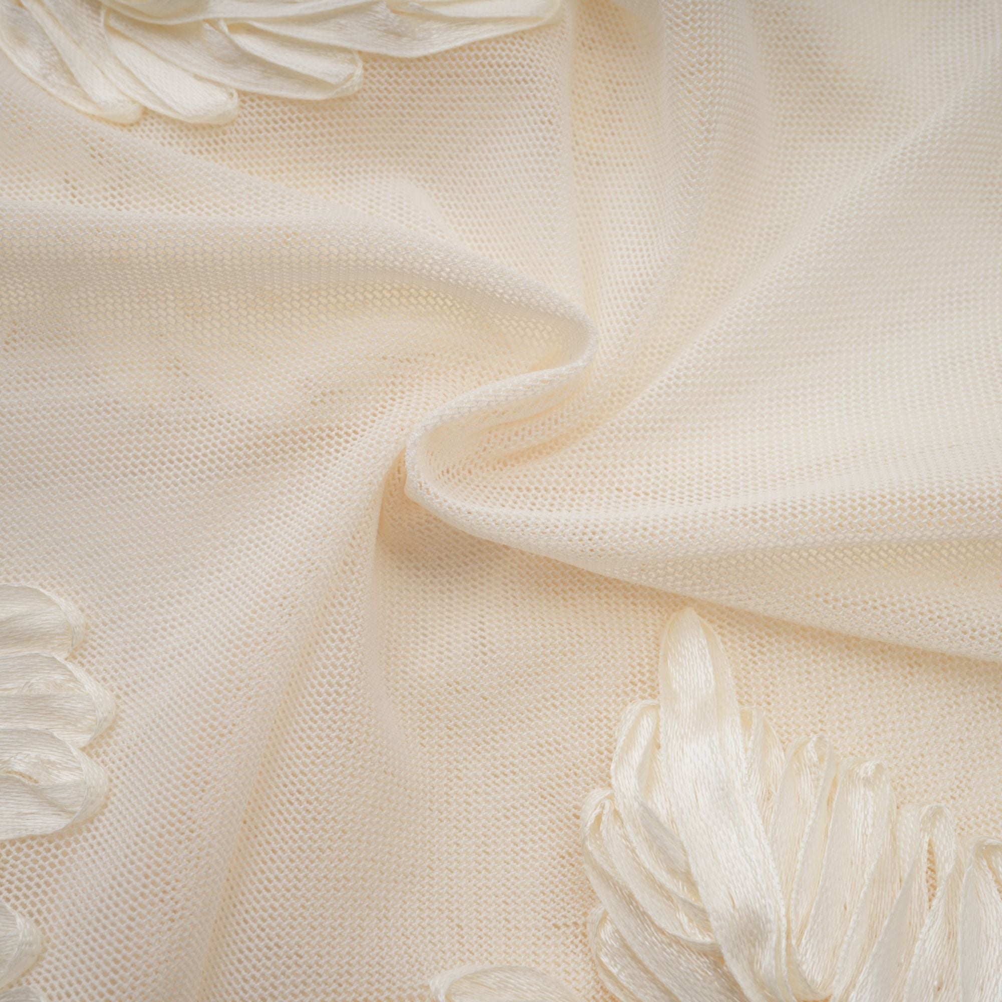 Melanie neutrals embroidered off-shoulder maxi dress