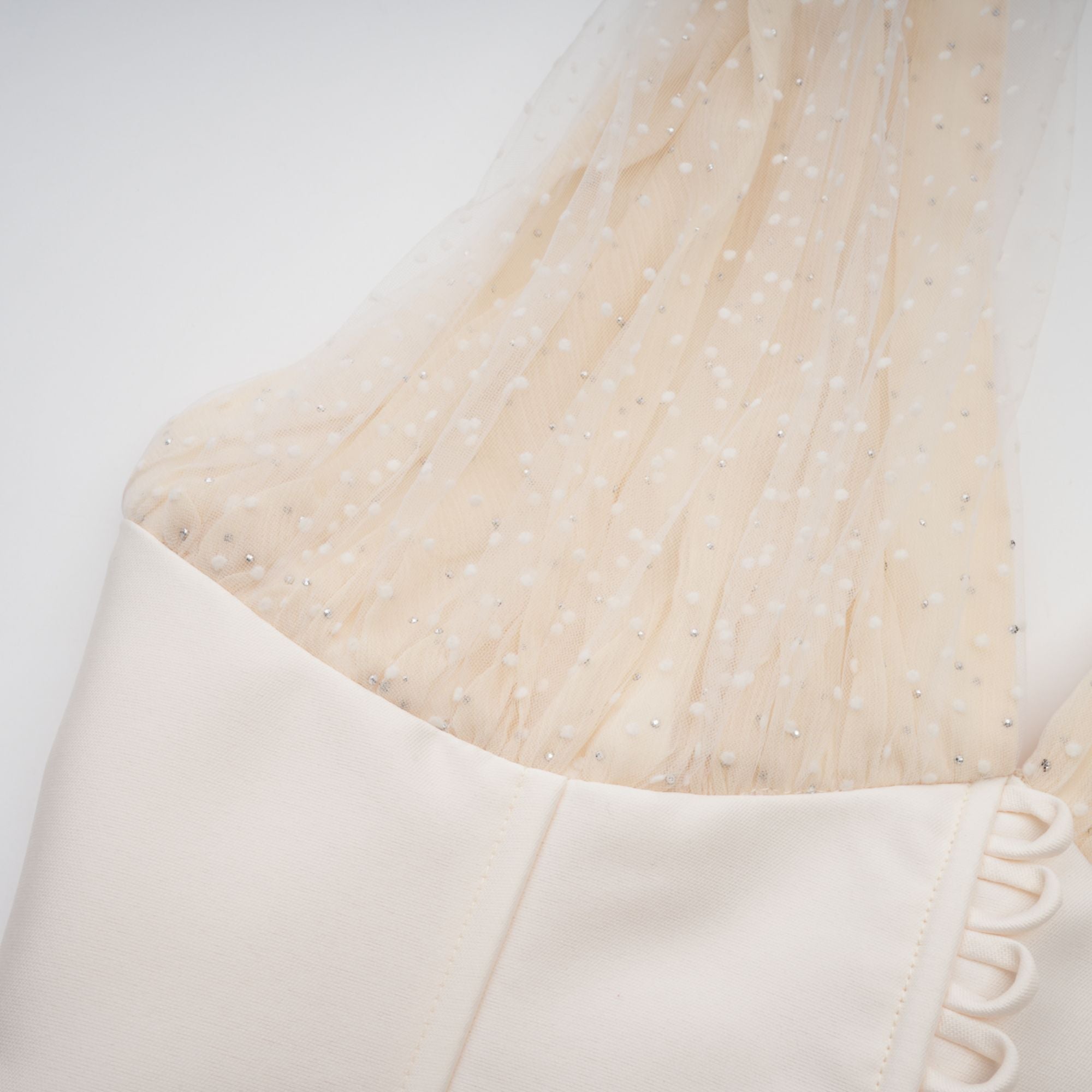 Charlotte halterneck tulle midi dress (Final Sale)
