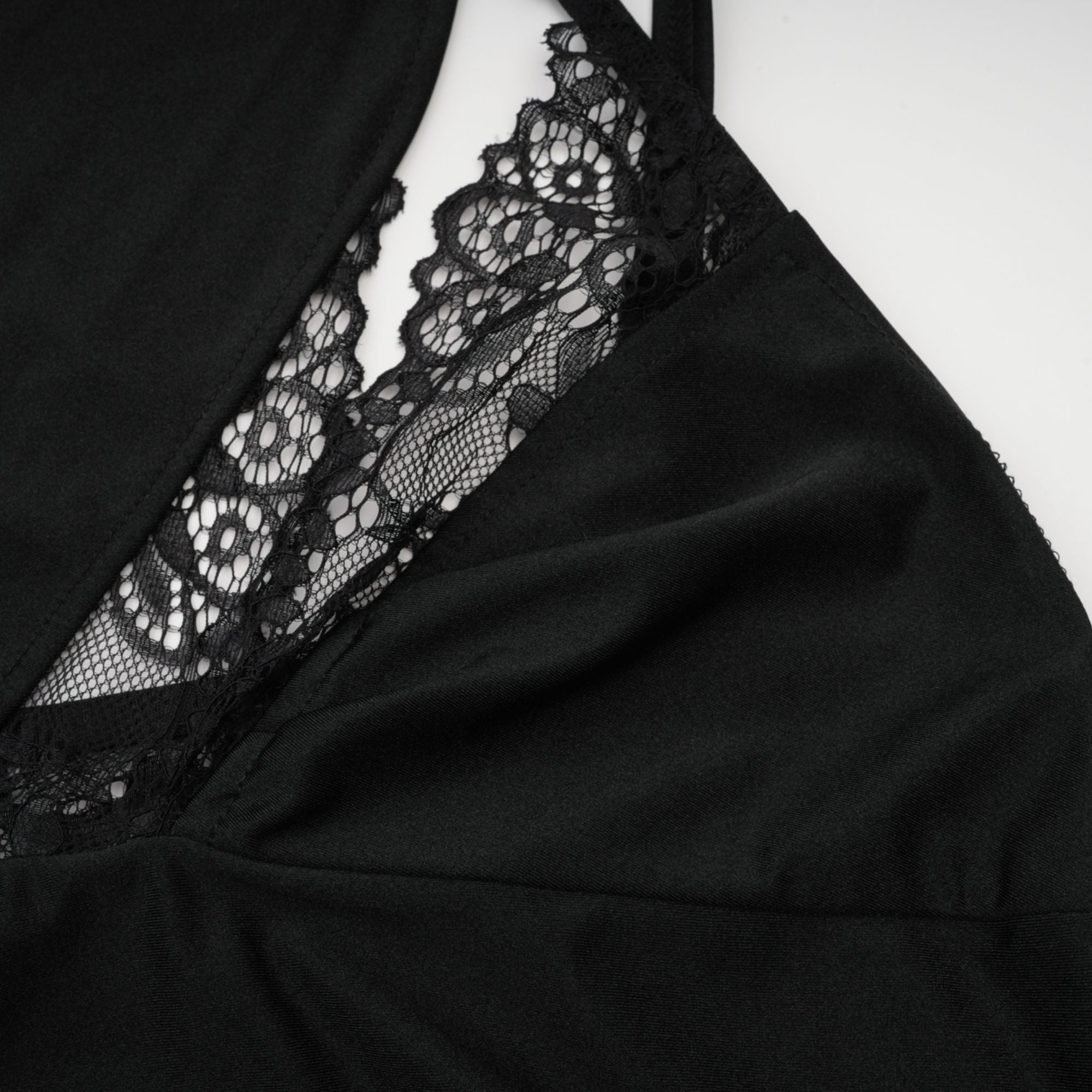 Juana lace-detail asymmetrical mini dress (Final Sale)