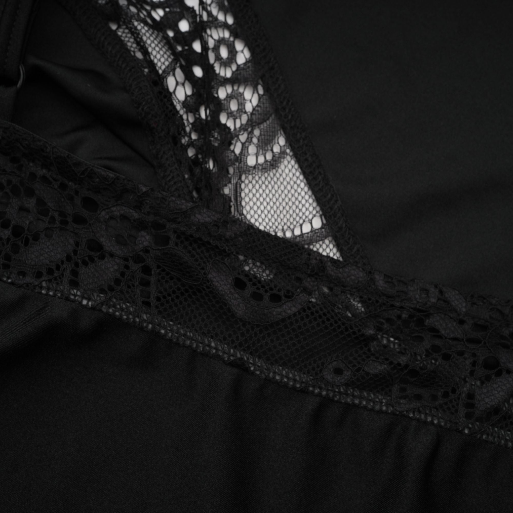 Juana lace-detail asymmetrical mini dress