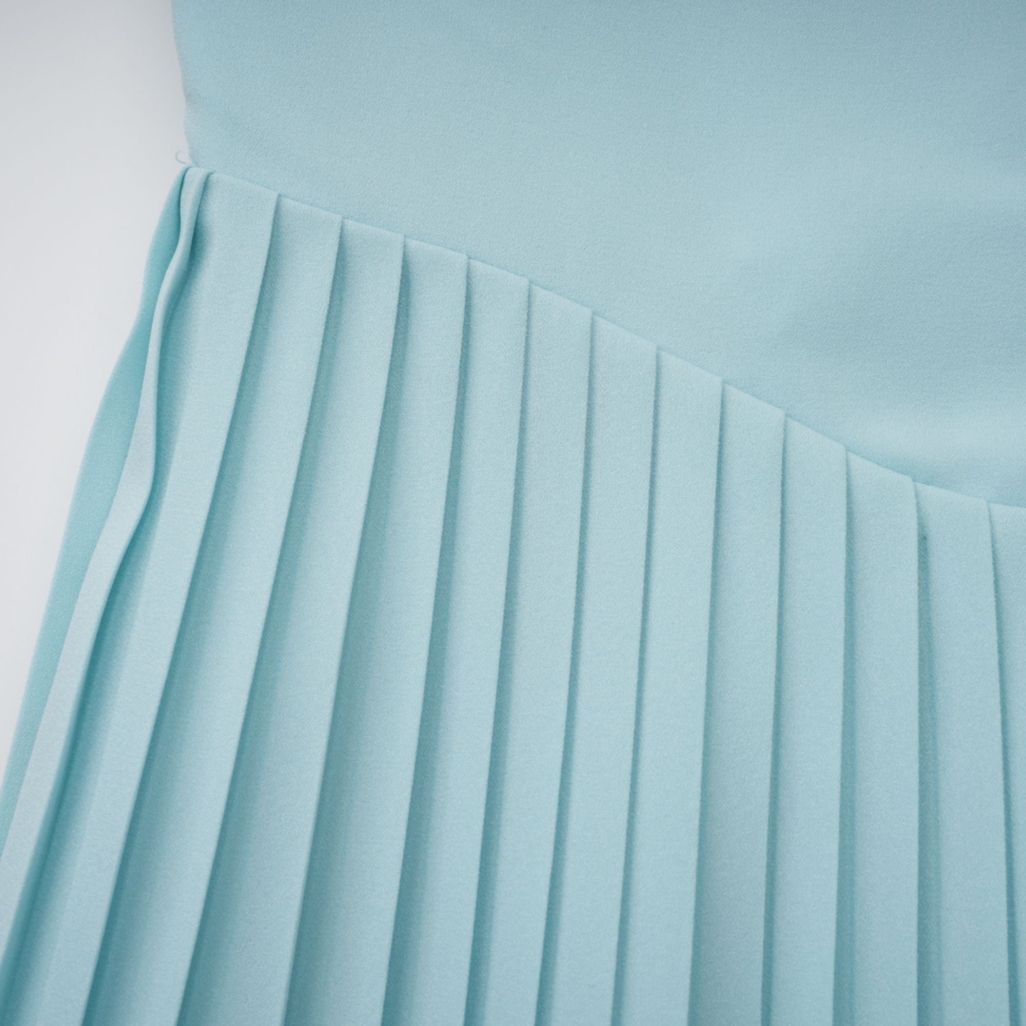 Carlotta blue pleated corset maxi dress (Final Sale-US Only)