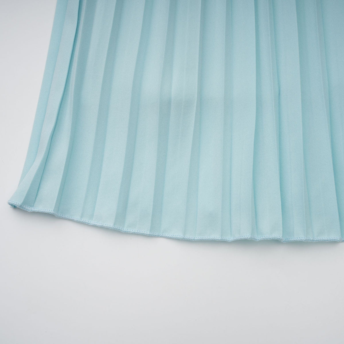Carlotta blue pleated corset maxi dress